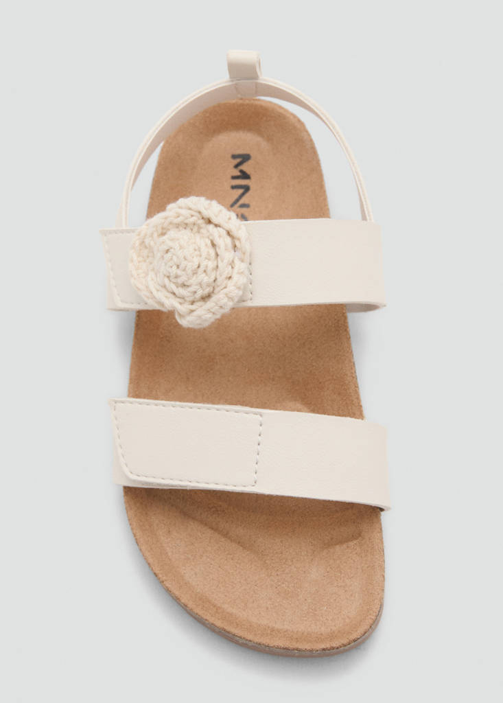Sandals with flower strap — Off White