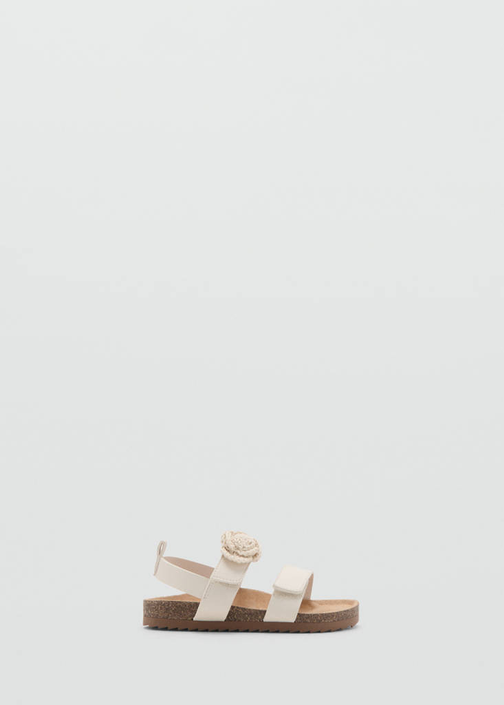 Sandals with flower strap — Off White