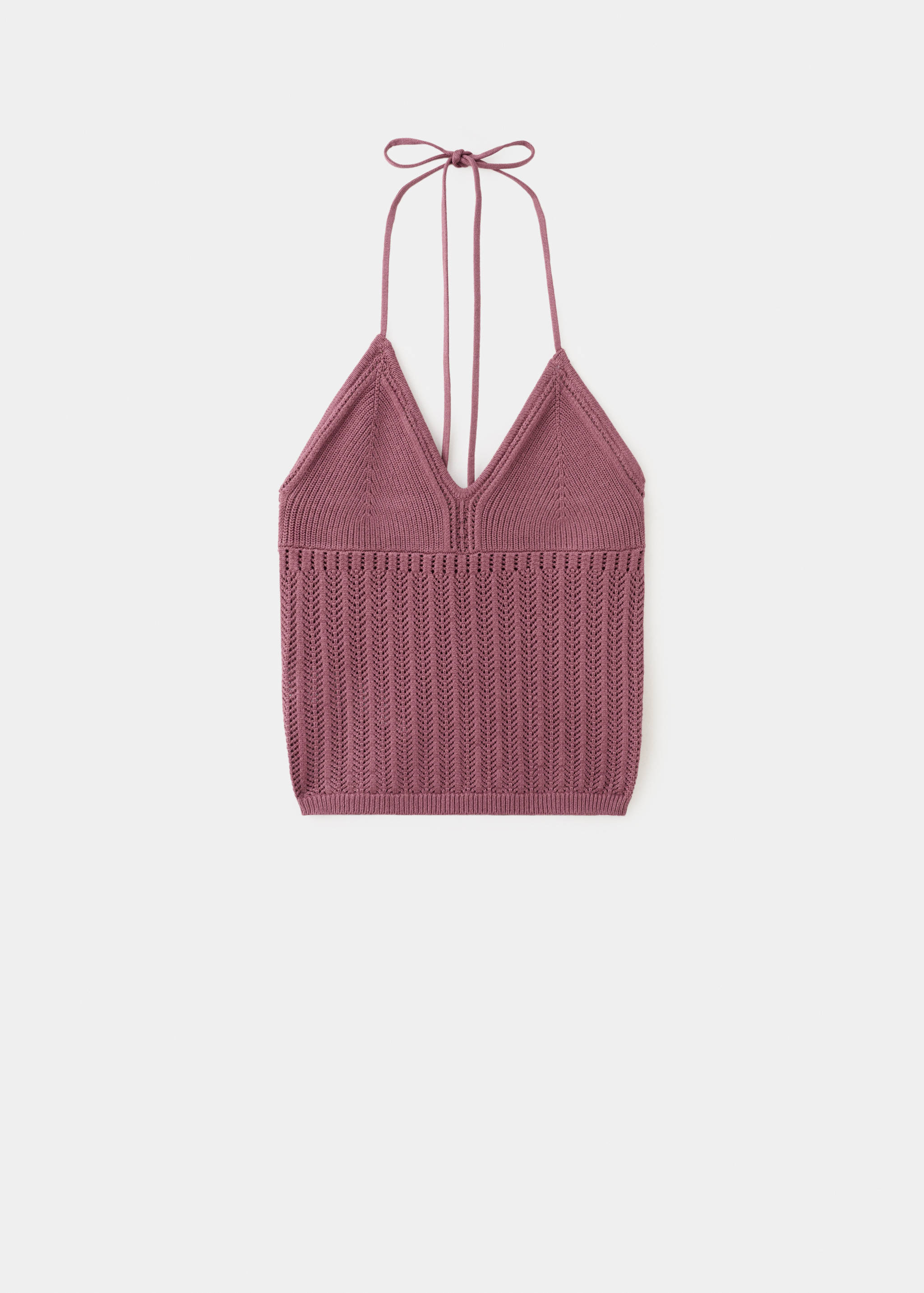 Top halter punto fino - Artículo sin modelo