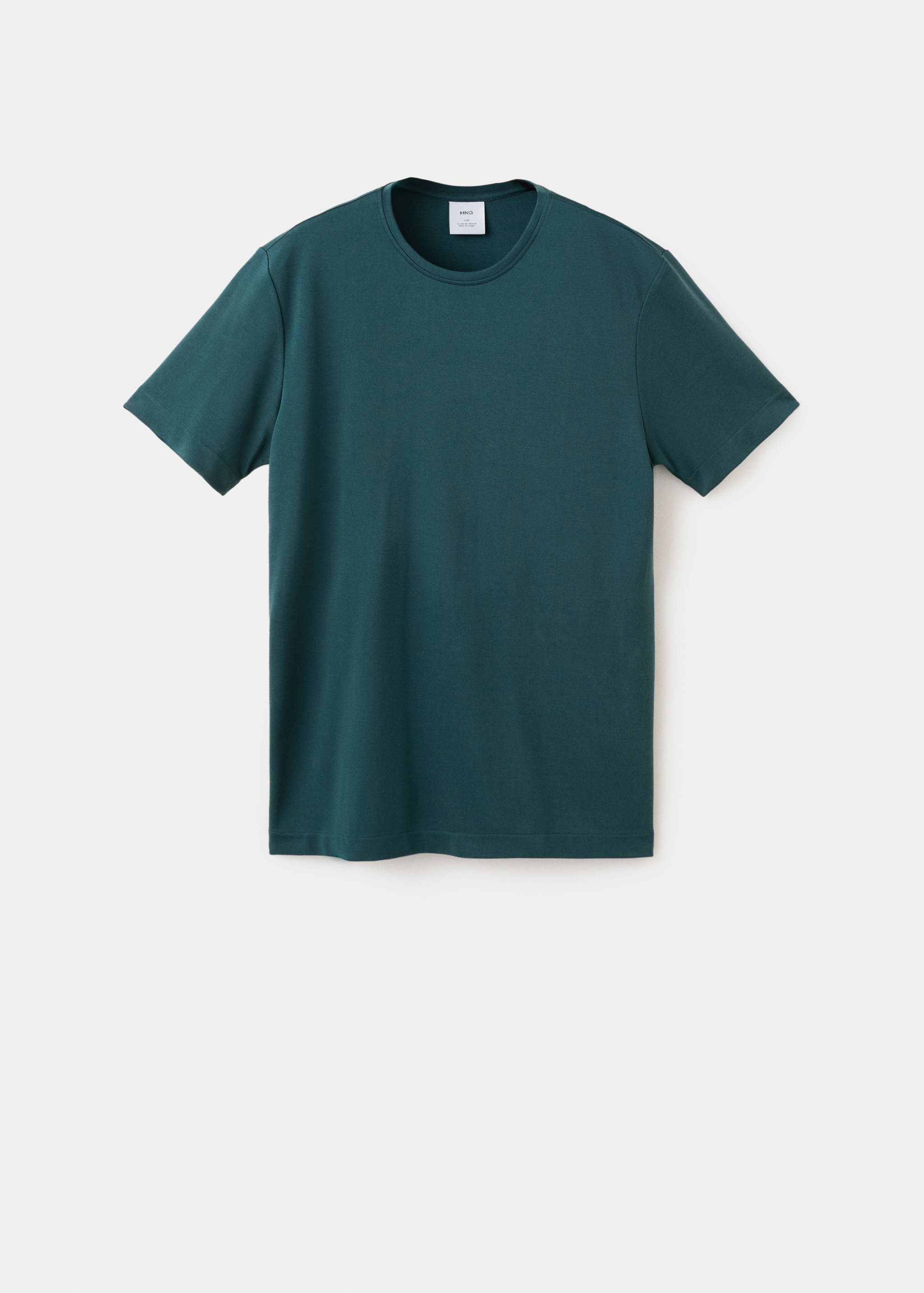 Футболка slim fit с короткими рукавами - Изделие без модели