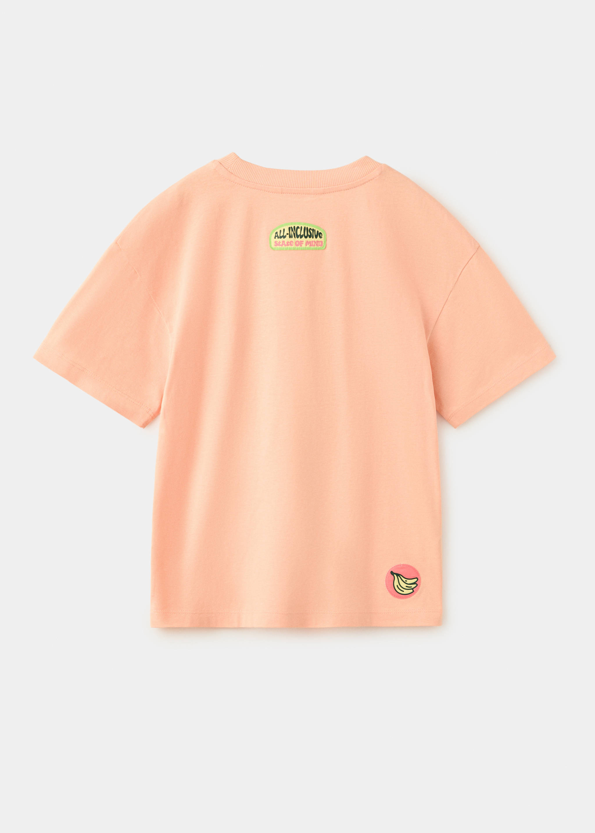 Bedrucktes Baumwoll-T-Shirt - Rückseite des Artikels