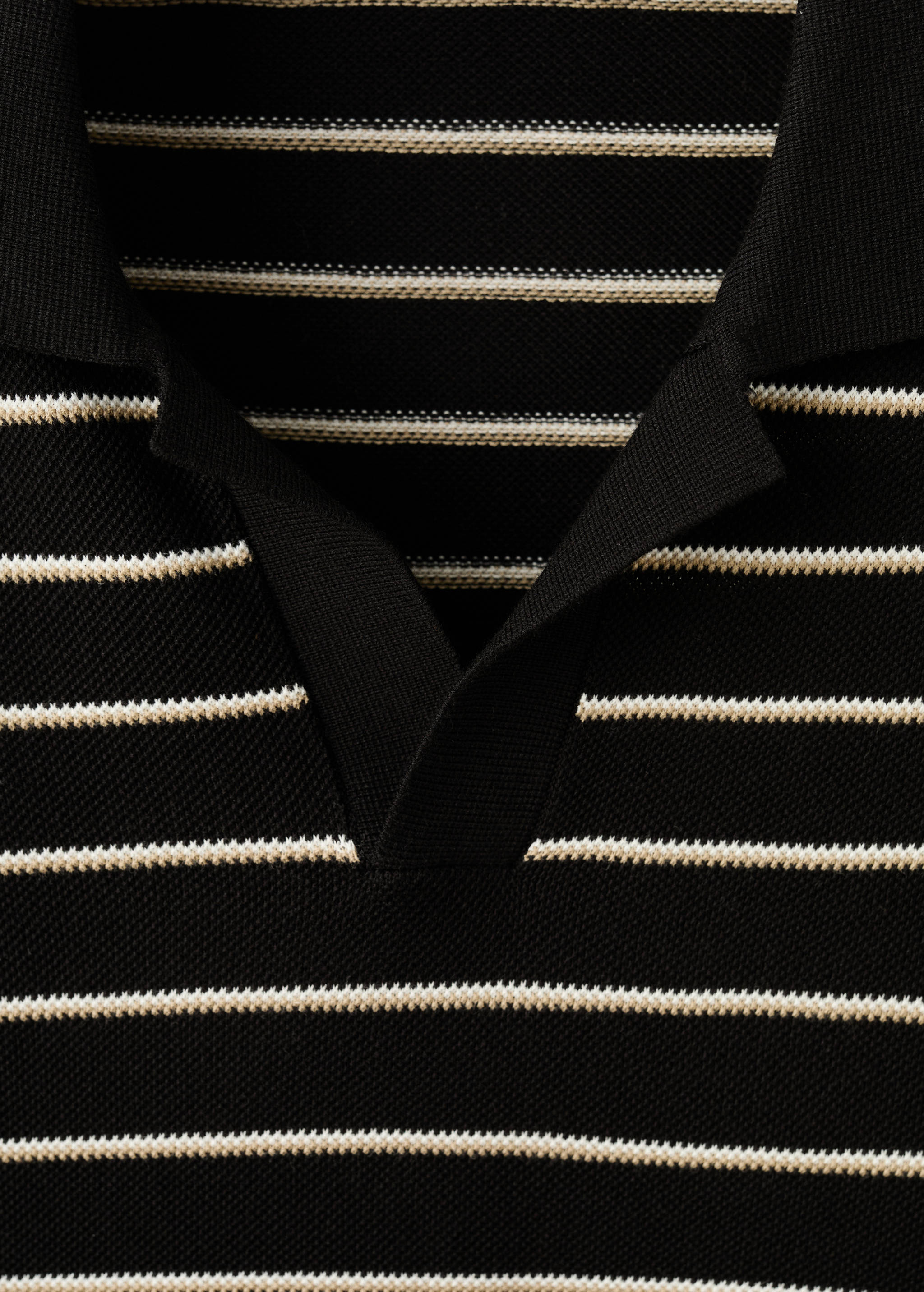 Polo coton maille rayures - Détail de l'article 8