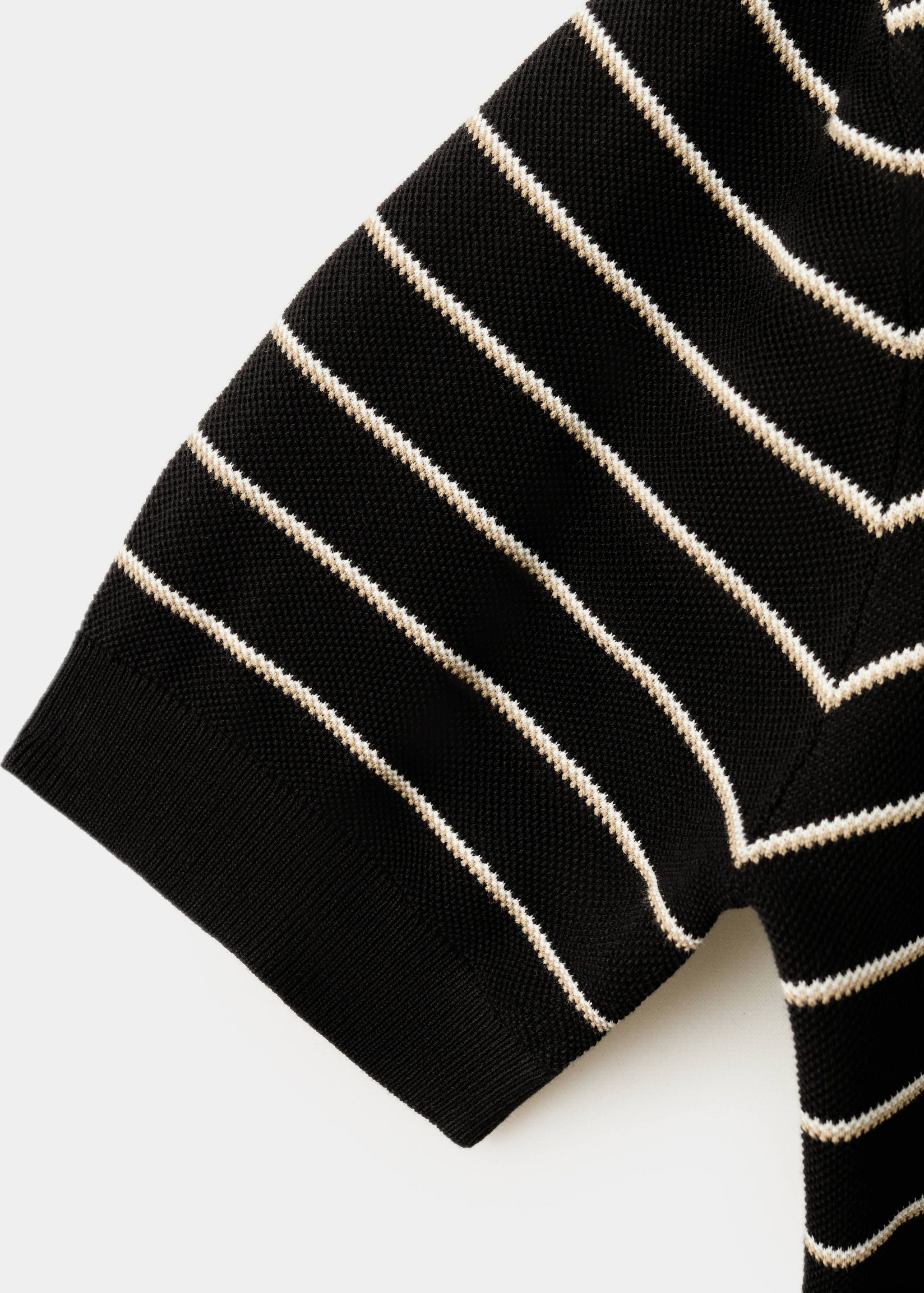 Polo coton maille rayures - Détail de l'article 0