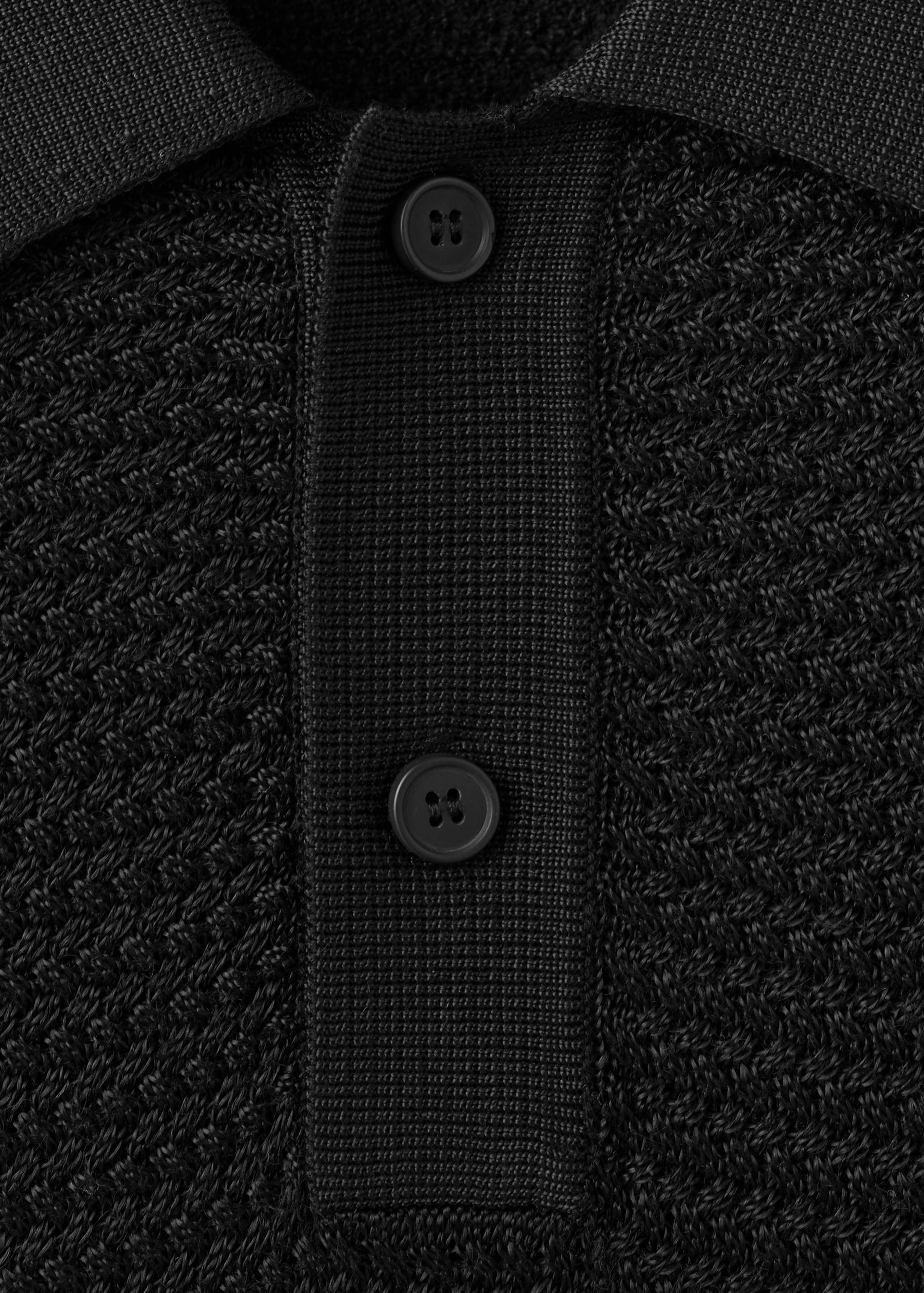 Polo coton maille fine côtelée - Détail de l'article 8