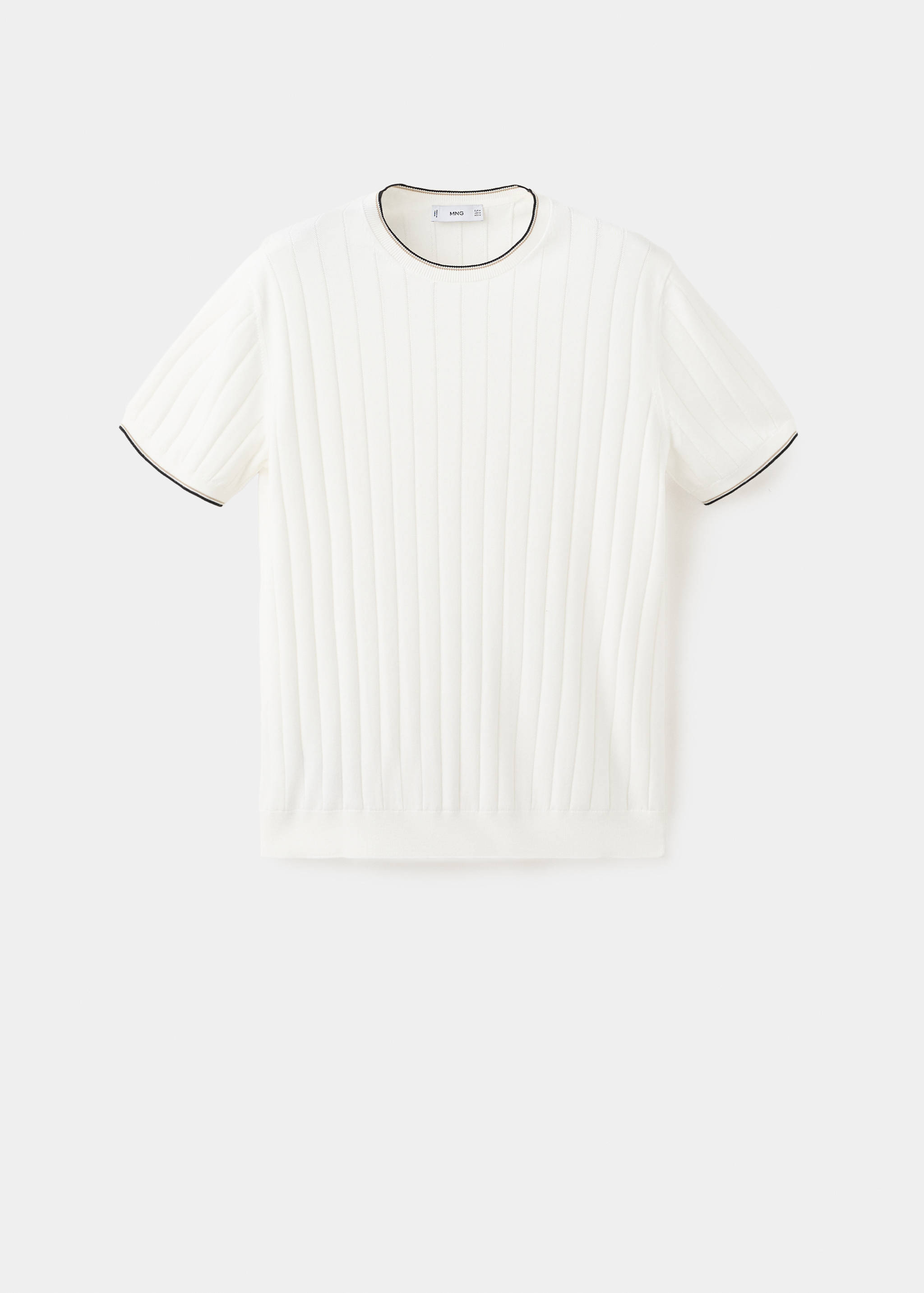 T-shirt de malha fina de 100% algodão - Artigo sem modelo