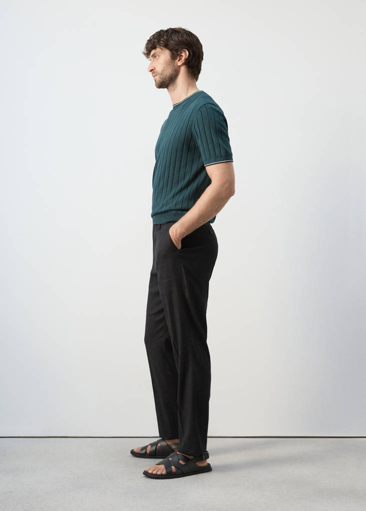 Fine jersey 100% cotton T-shirt — Forest Green