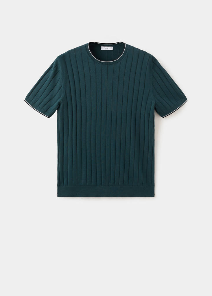 Fine jersey 100% cotton T-shirt — Forest Green