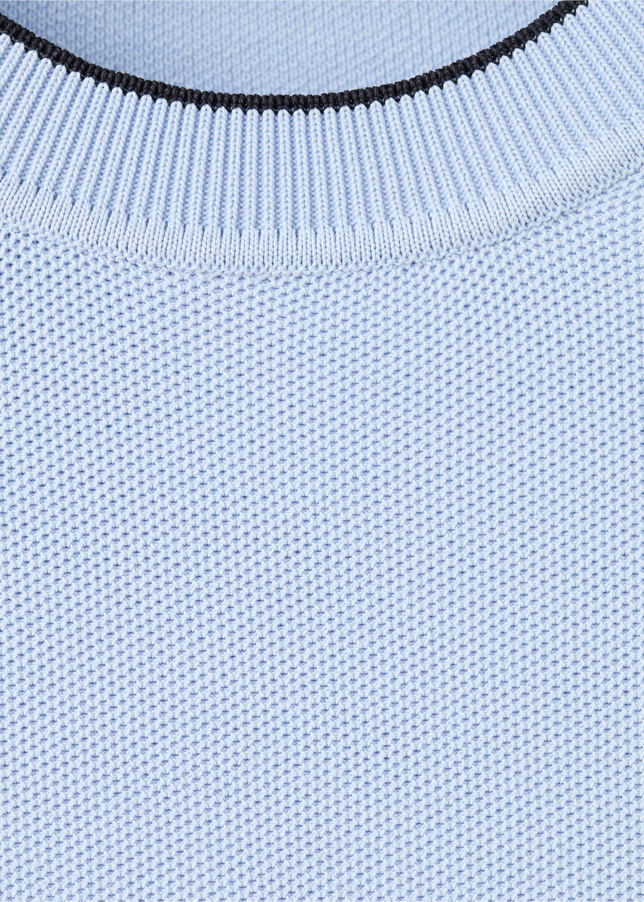 T-shirt maille combinée - Détail de l'article 8, Bleu ciel. Ref: 27037917-00.