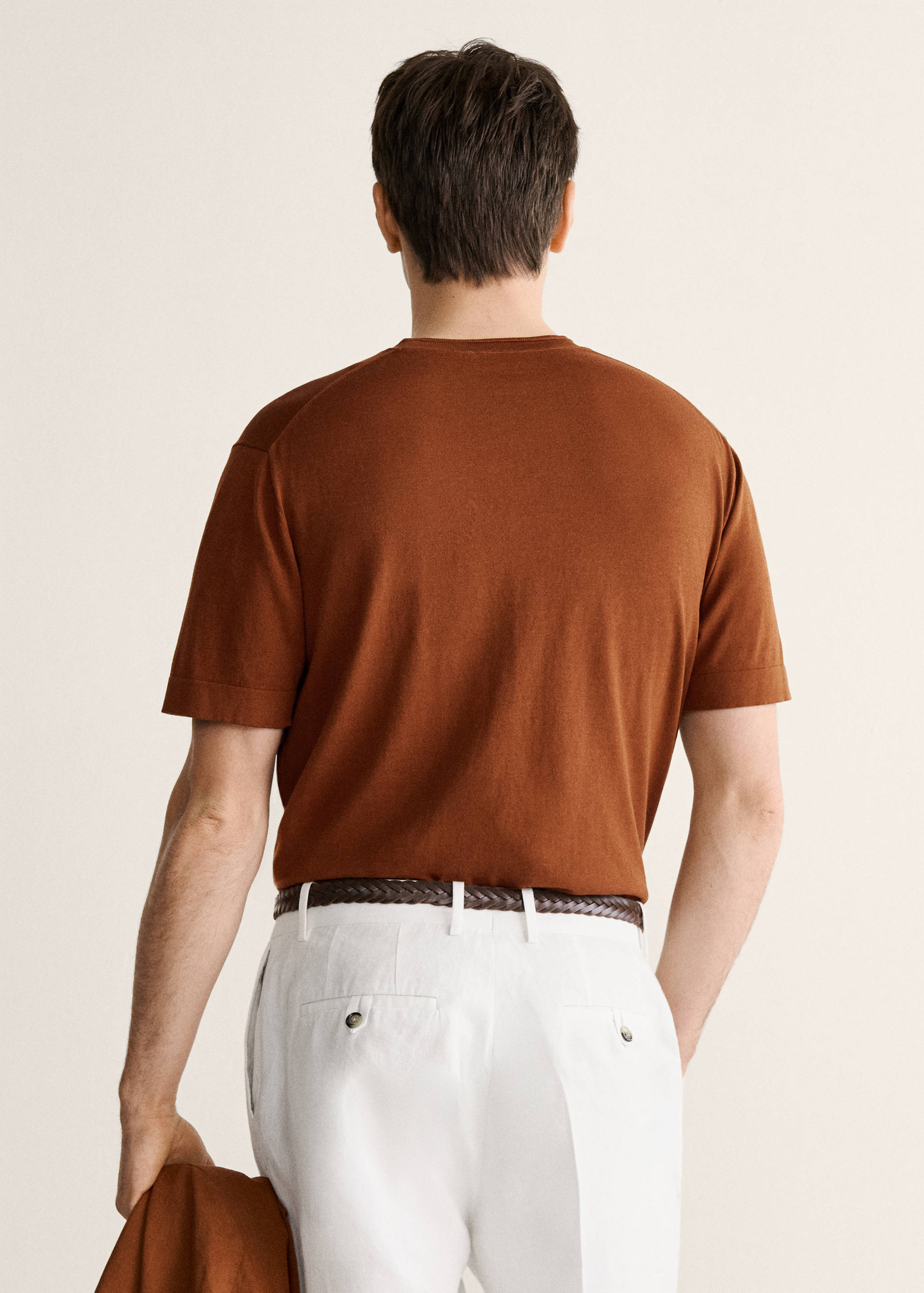 T-shirt maille fine coton - Verso de l’article