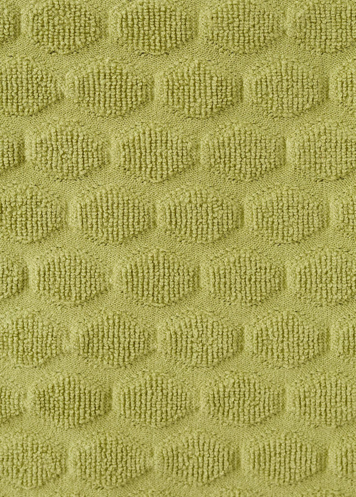 Textured knit top — Green