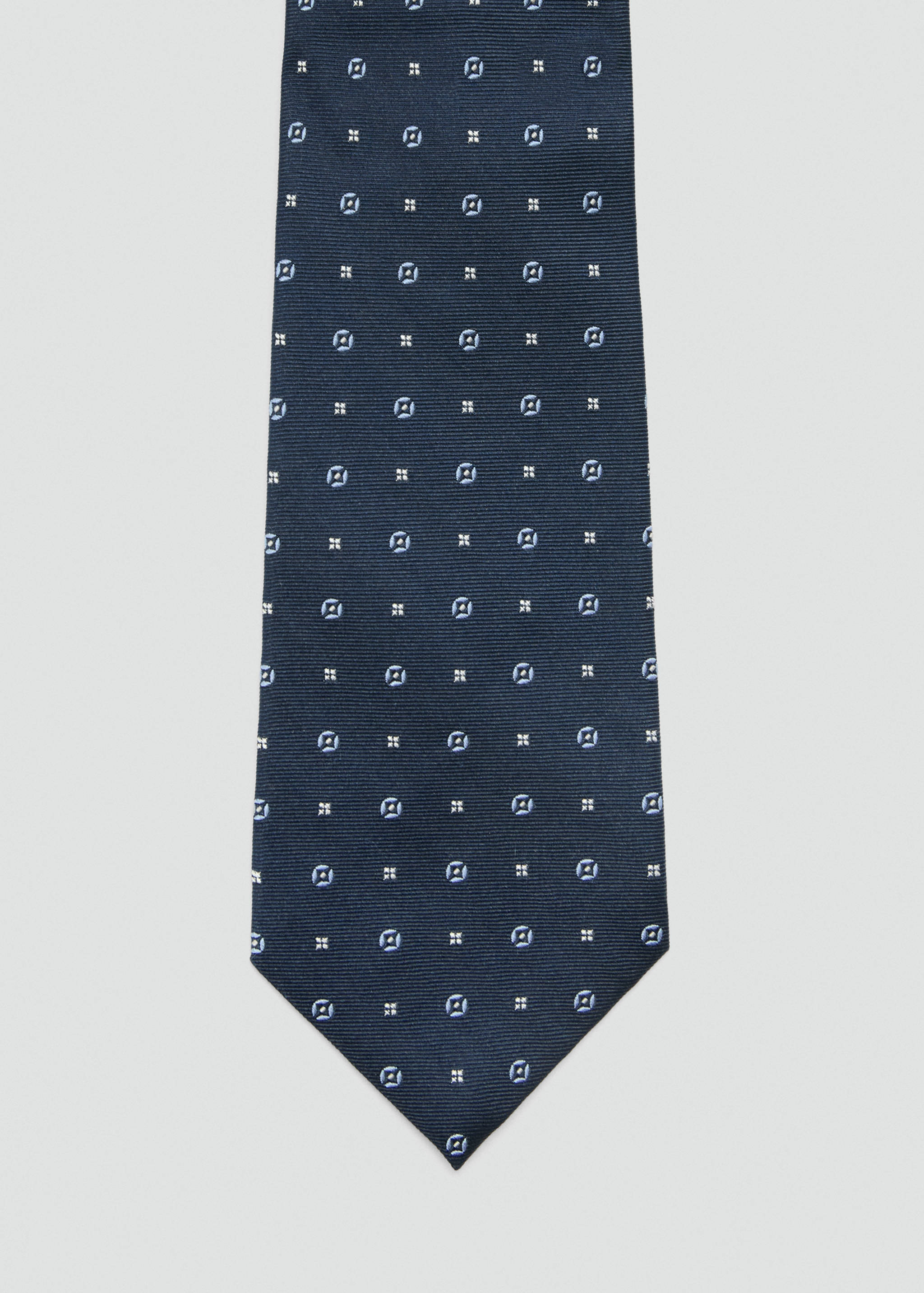 100% silk patterned tie - Details of the article 1