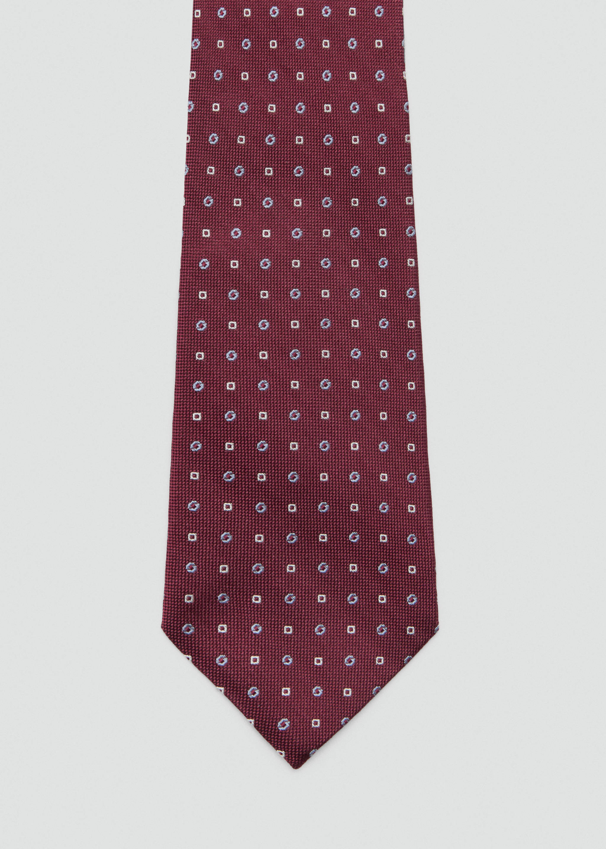 100% silk patterned tie - Details of the article 1