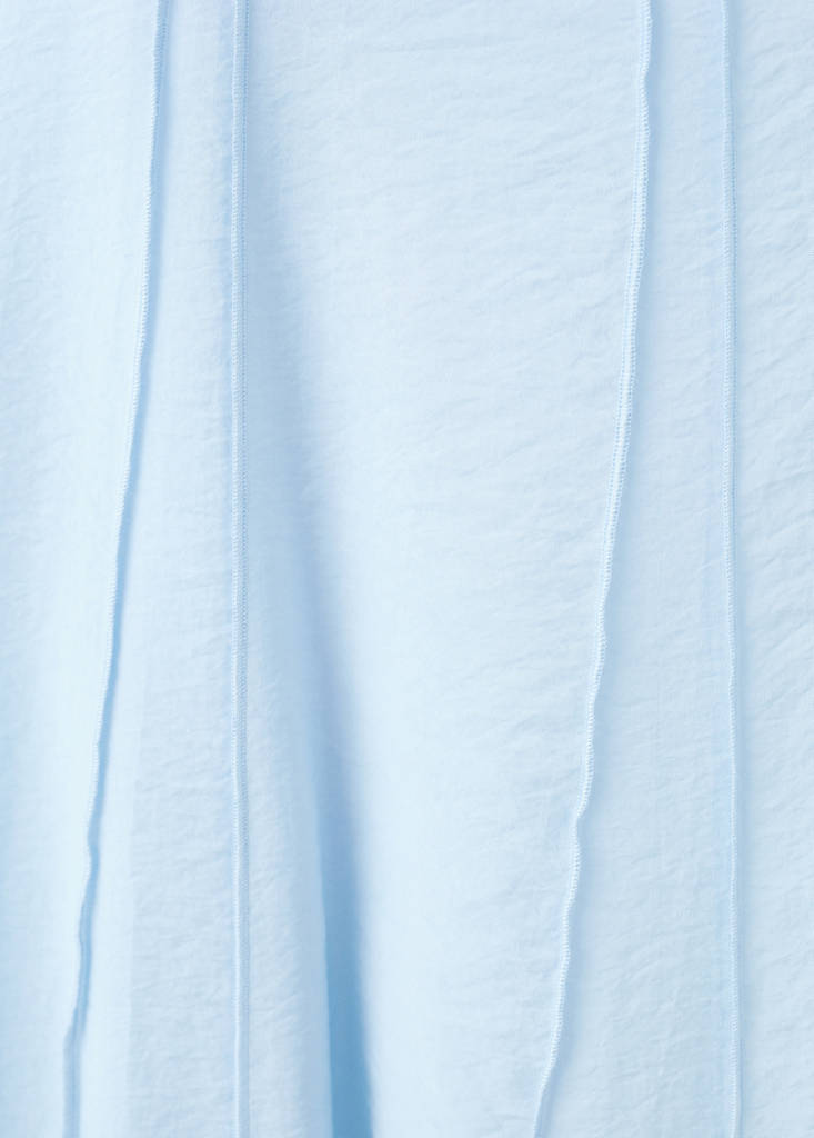 Lyocell dress with stitching detail — Sky Blue