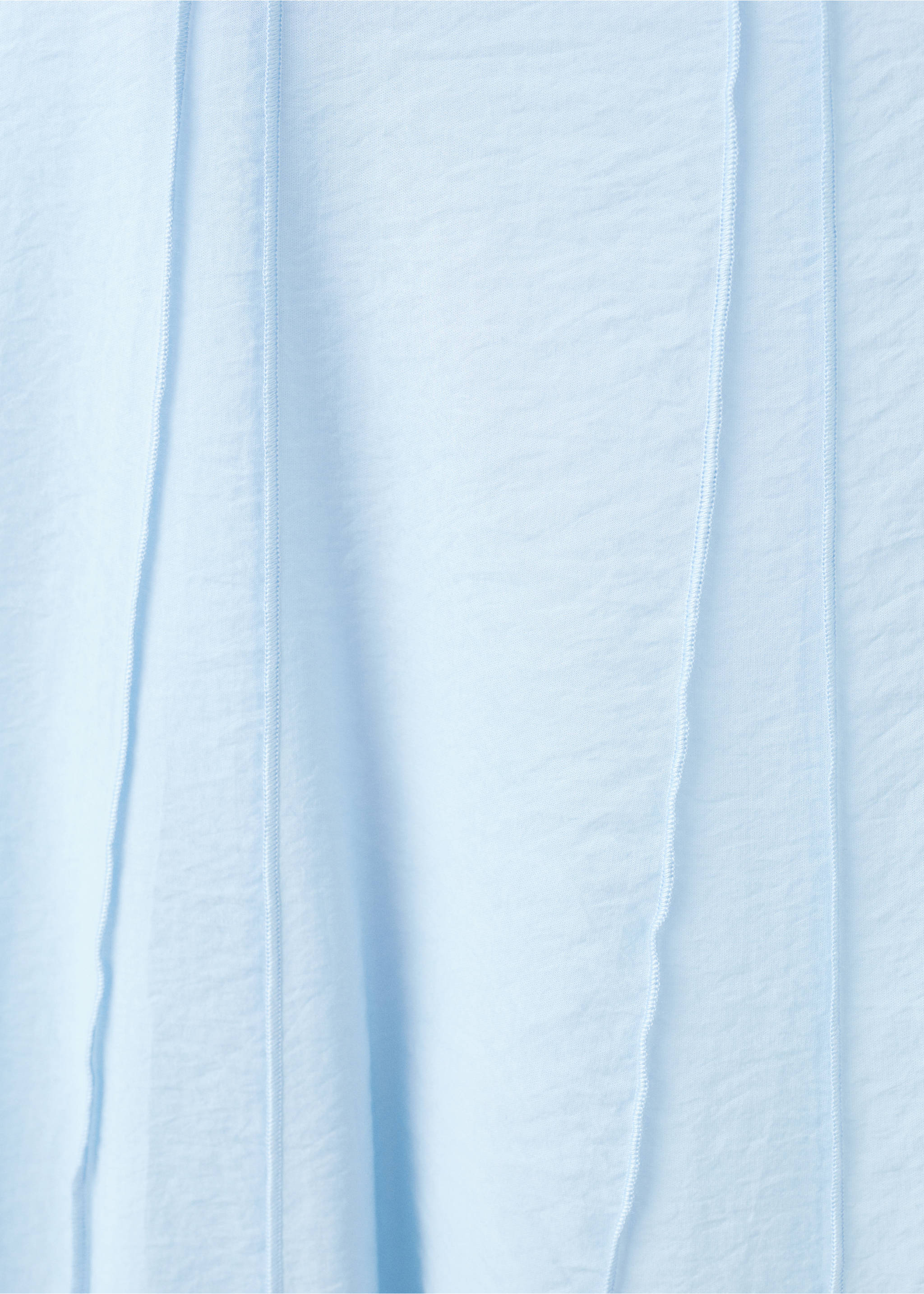 Vestido lyocell detalle costuras - Detalle del artículo 0, Azul celeste. Ref: 27037928-00.