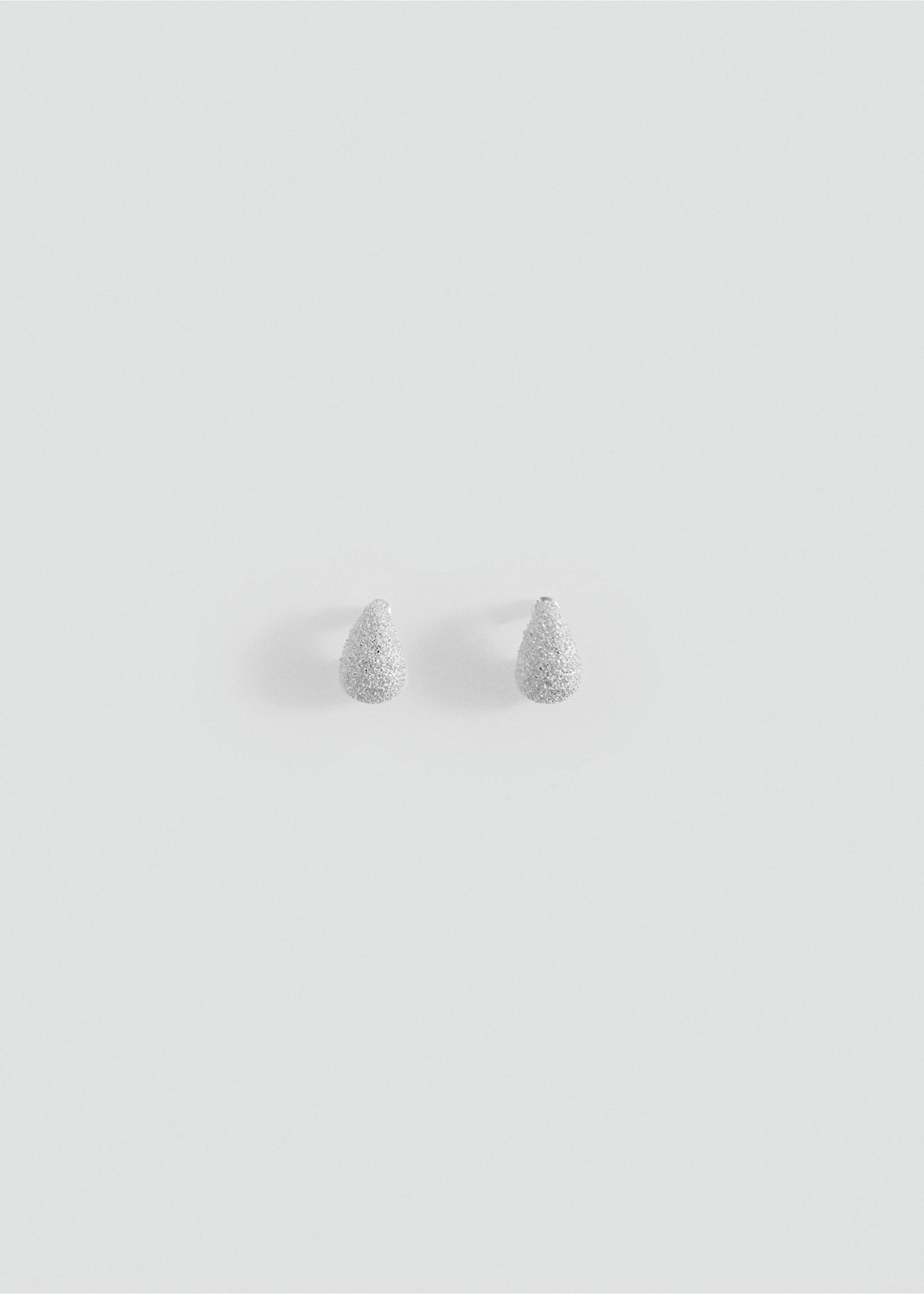 Textured drop earrings - Article without model, Silver. Ref: 27037929-00.