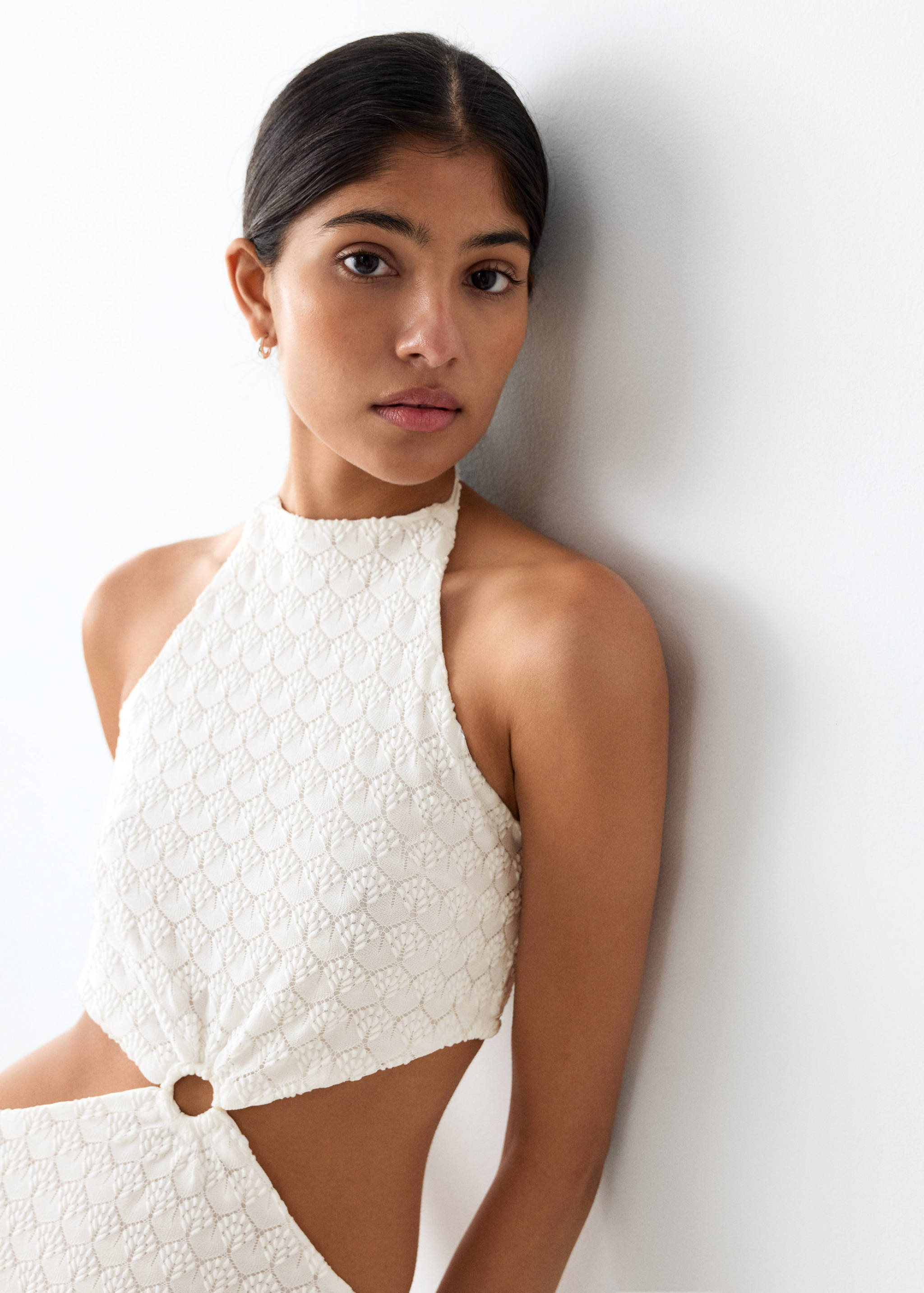 Embroidered cut-out dress - Details of the article 1