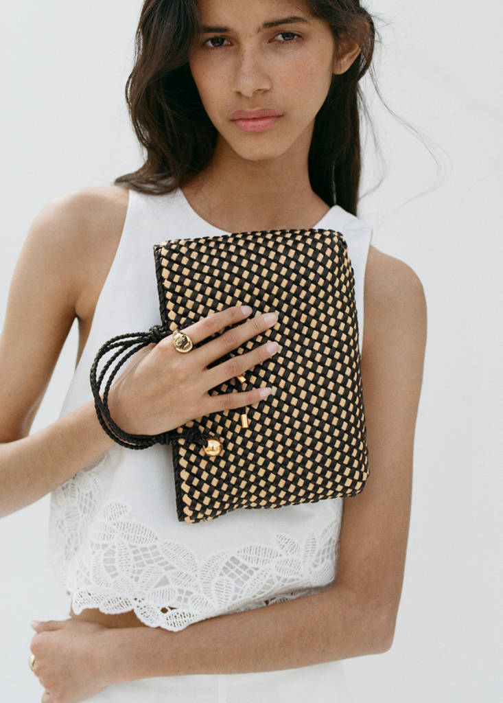 Natural fibre tote bag — Black