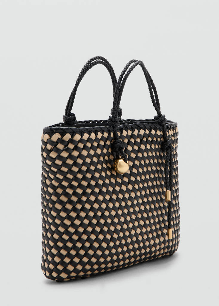 Natural fibre tote bag — Black