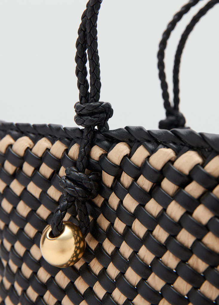 Natural fibre tote bag — Black