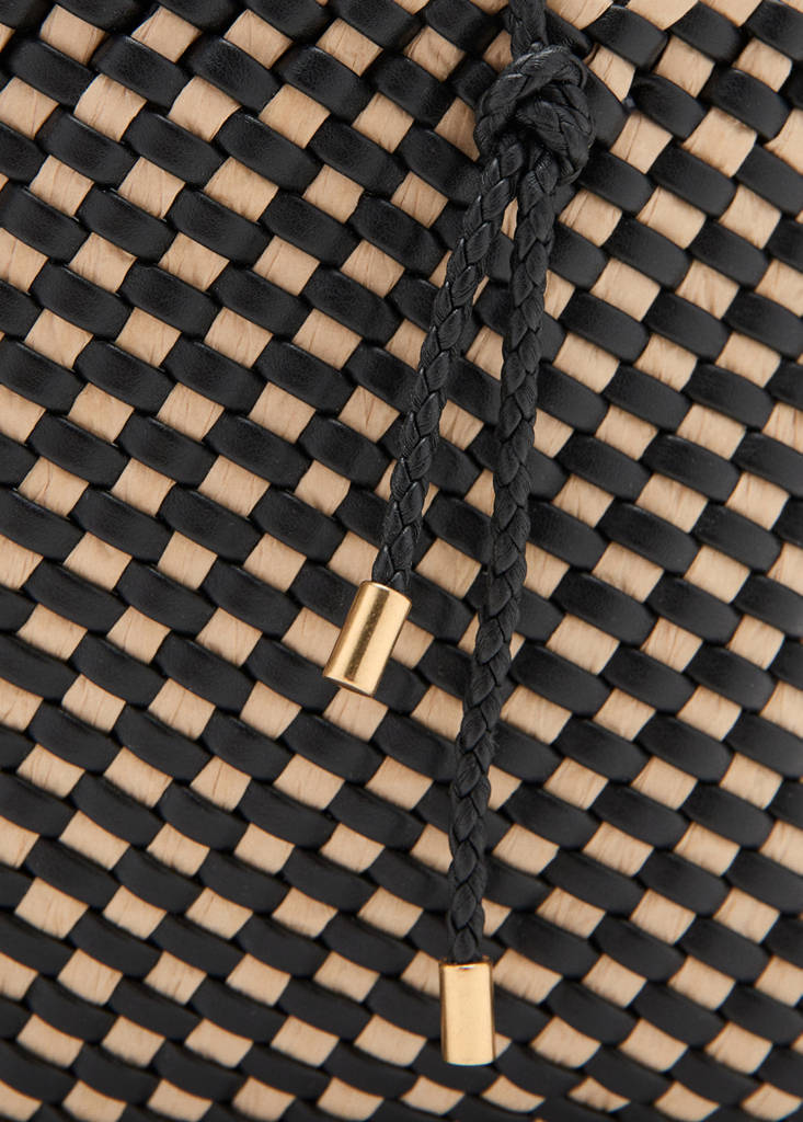 Natural fibre tote bag — Black