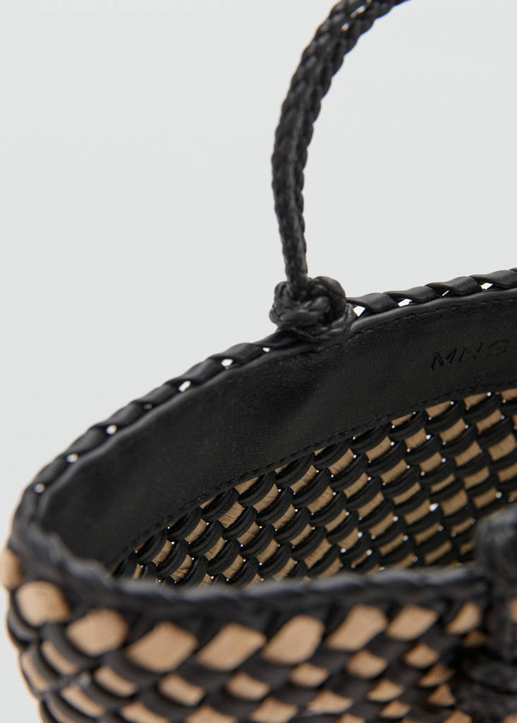 Natural fibre tote bag — Black
