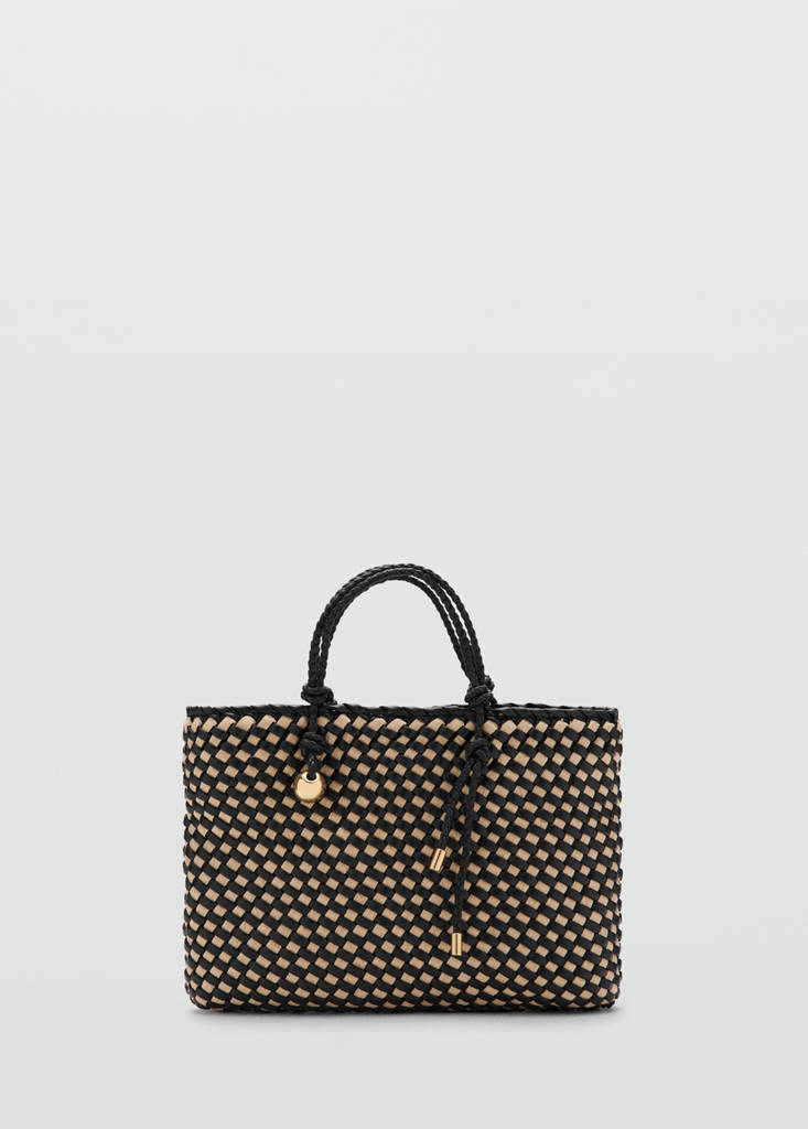 Natural fibre tote bag — Black