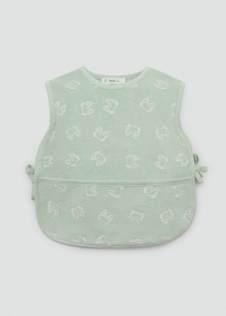 Printed bib — Green