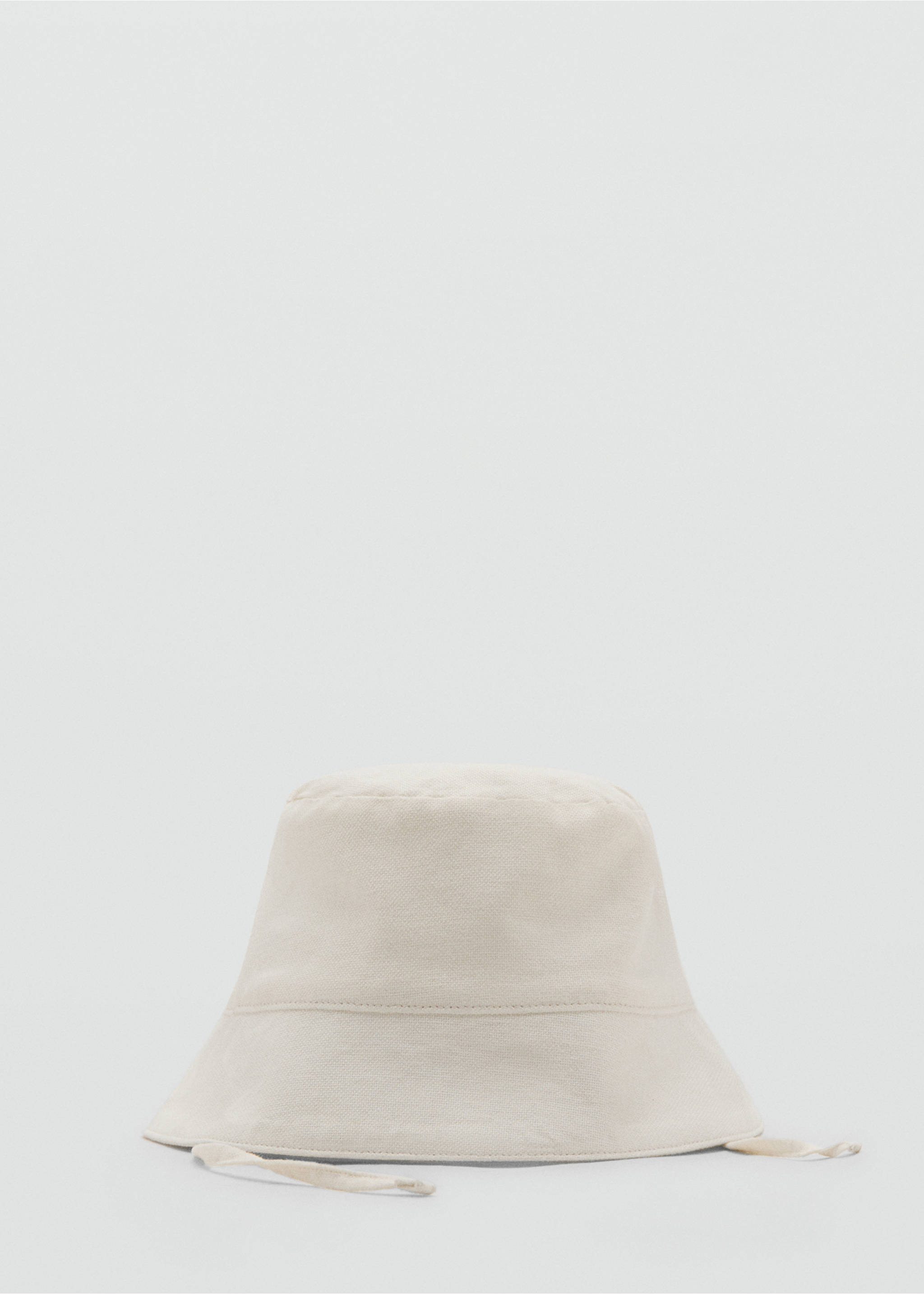 Панама с завязками - Изделие без модели, Грязно-белый. Ref: 27038262-00.