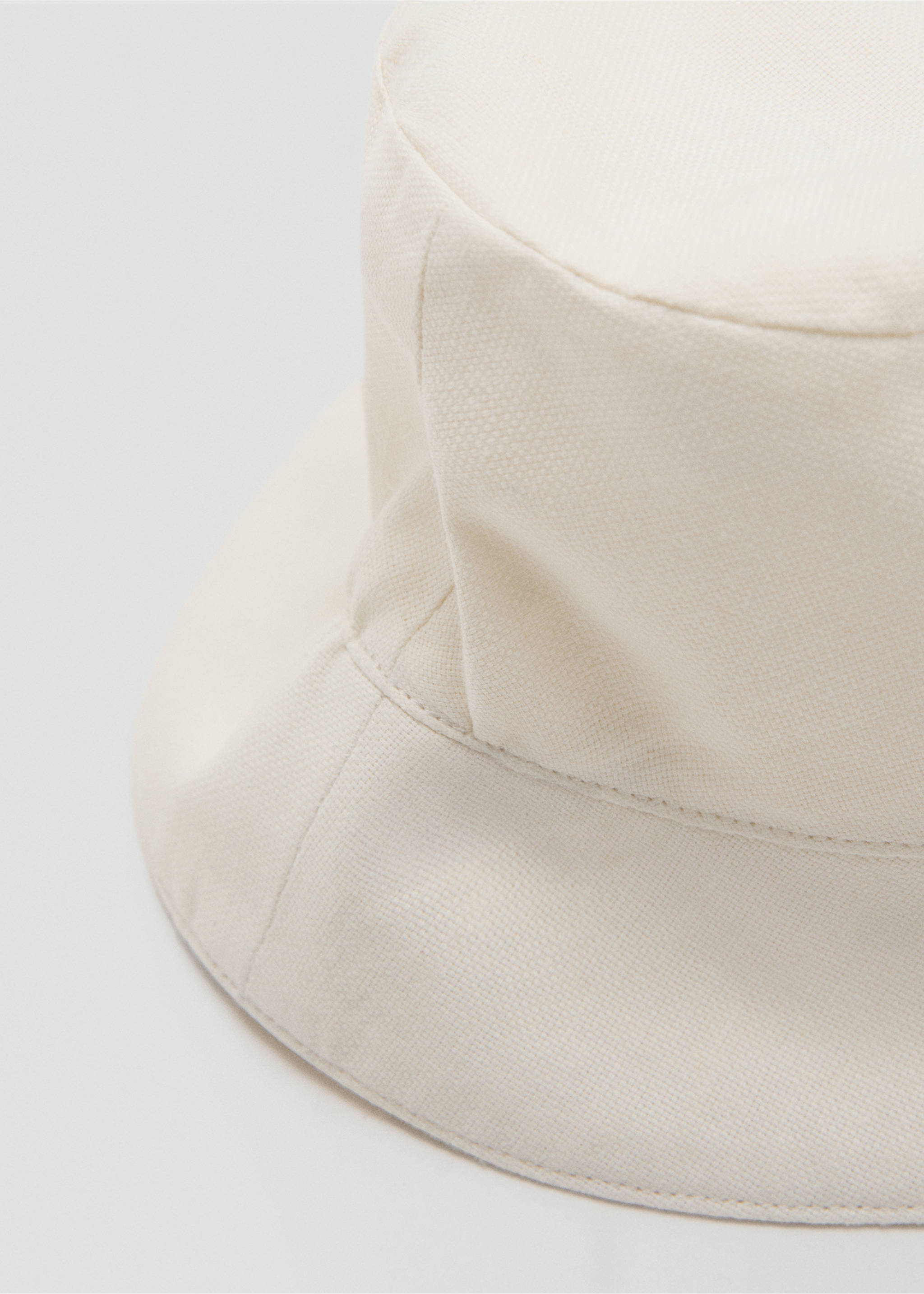 Панама с завязками - Деталь изделия 1, Грязно-белый. Ref: 27038262-00.