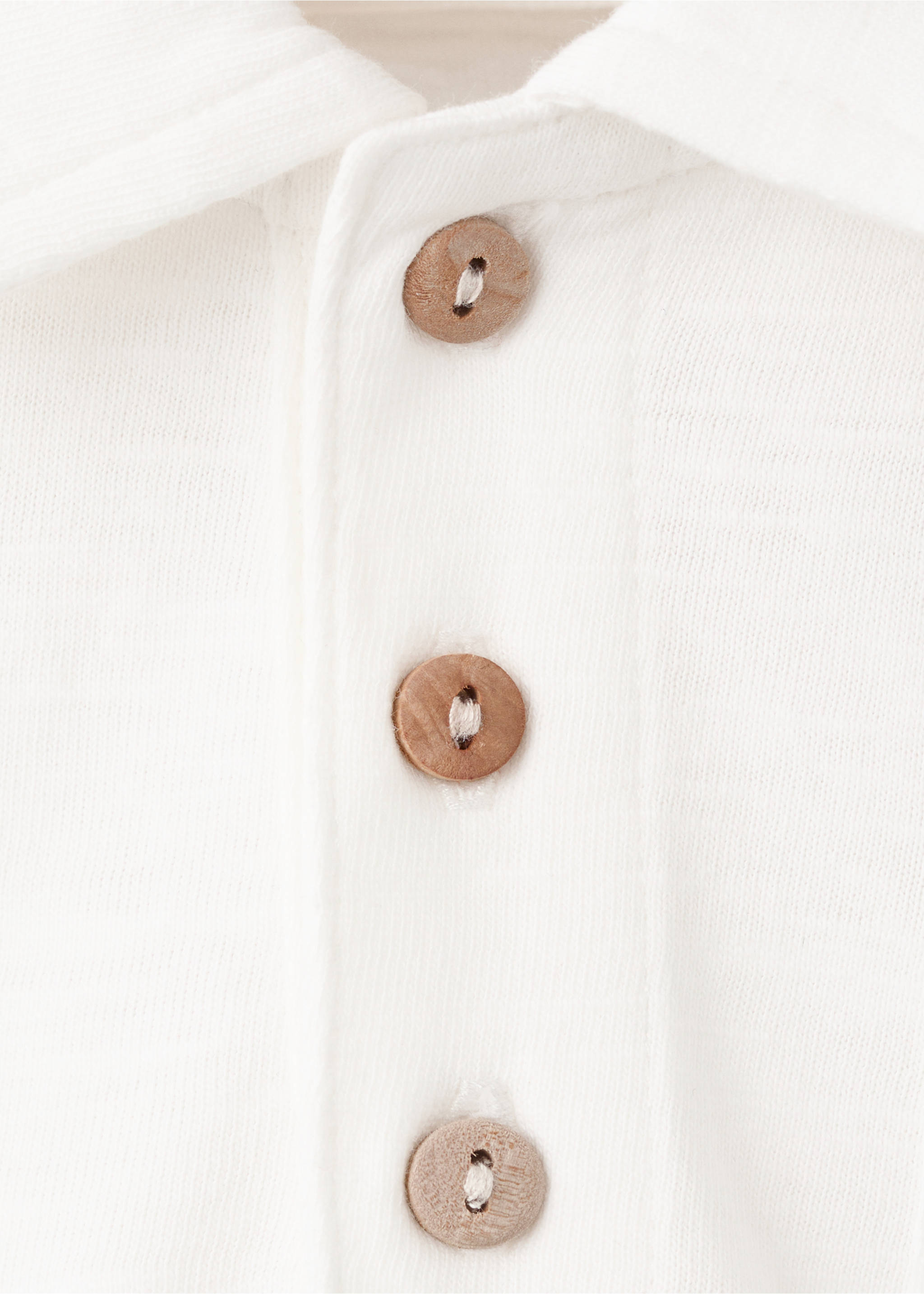Chest-pocket cotton pocket polo shirt - Details of the article 8, Off White. Ref: 27038265-00.