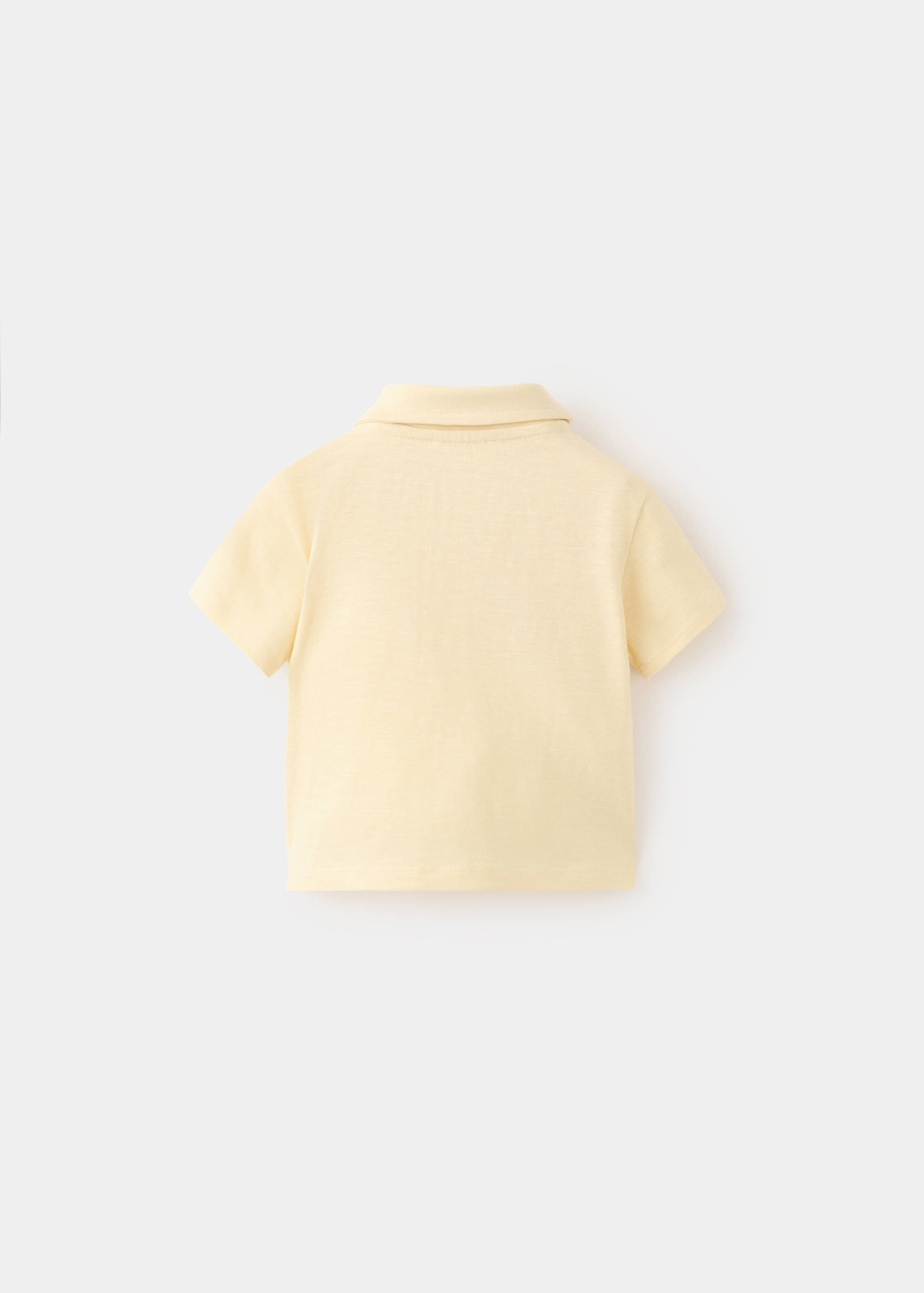 Chest-pocket cotton pocket polo shirt - Reverse of the article