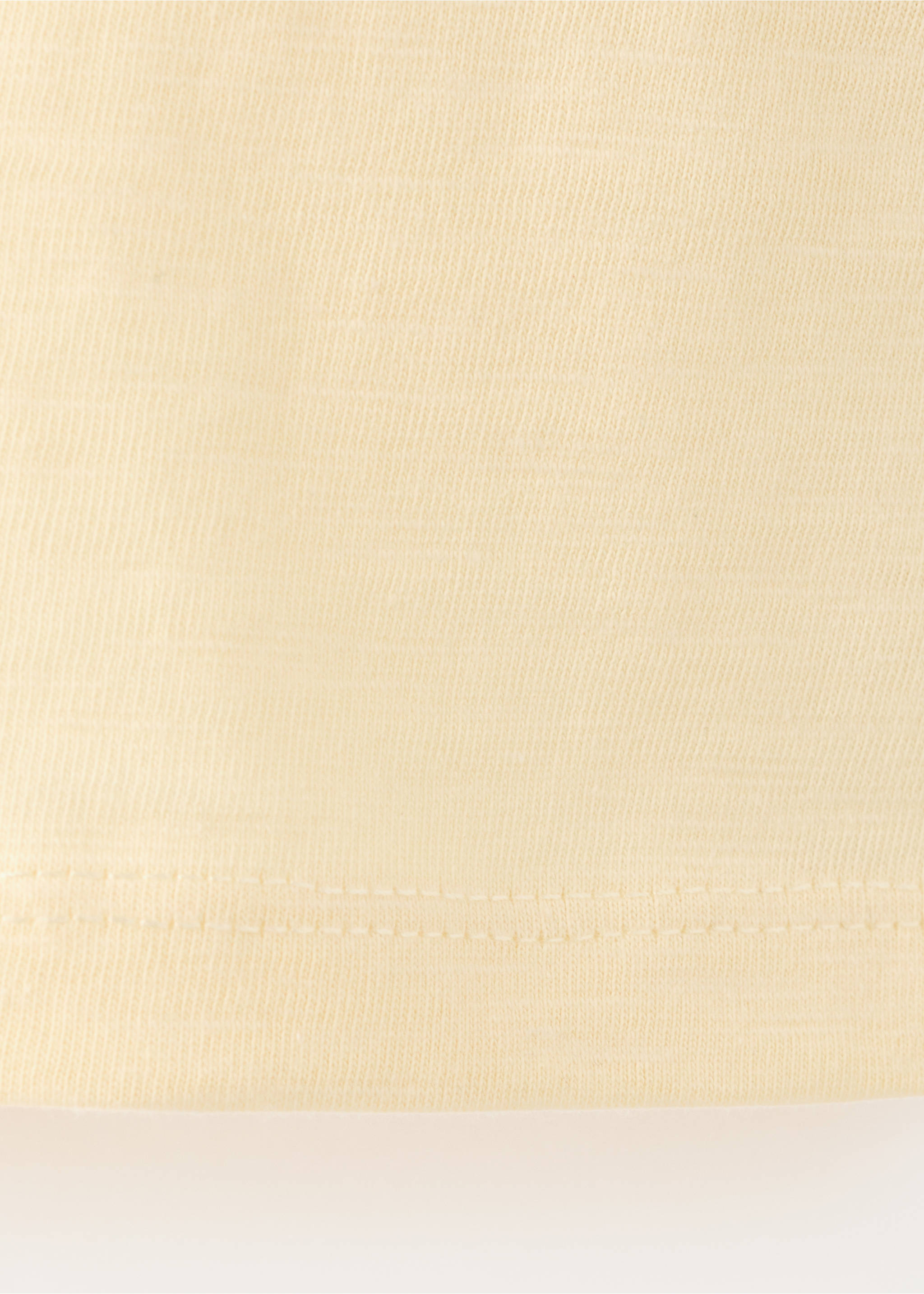 Chest-pocket cotton pocket polo shirt - Details of the article 0, Yellow. Ref: 27038265-00.