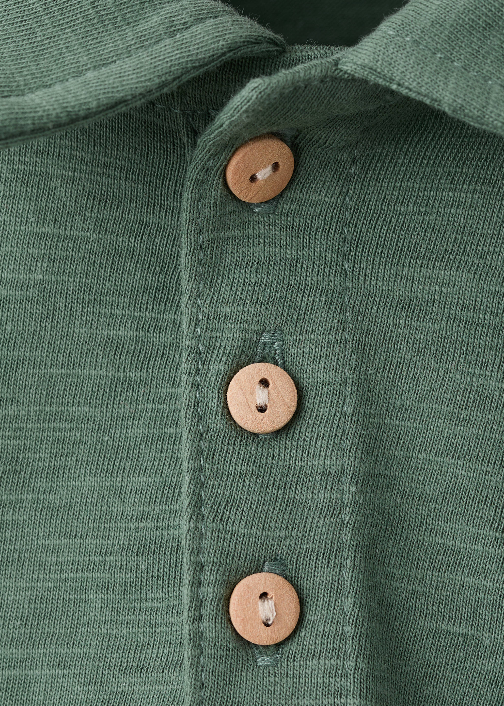 Chest-pocket cotton pocket polo shirt - Details of the article 8