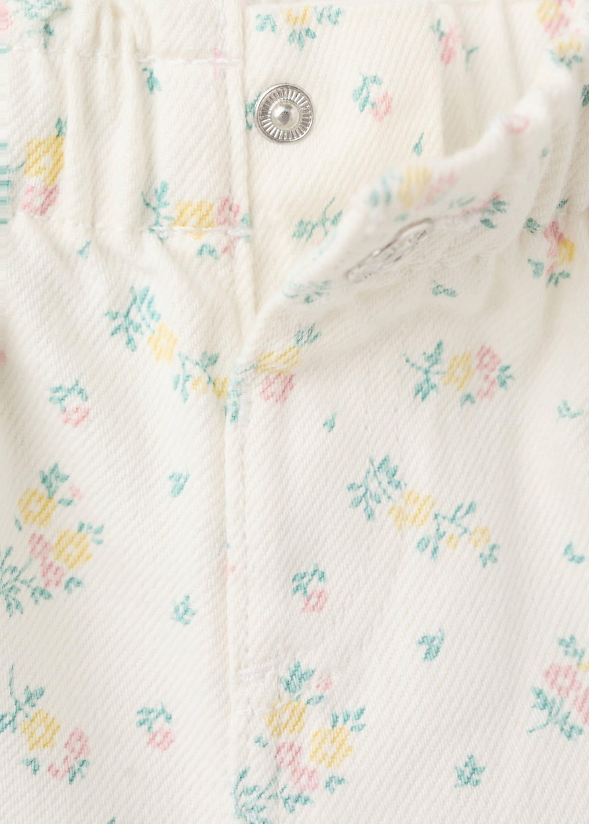 Elastic waist floral shorts — Off White
