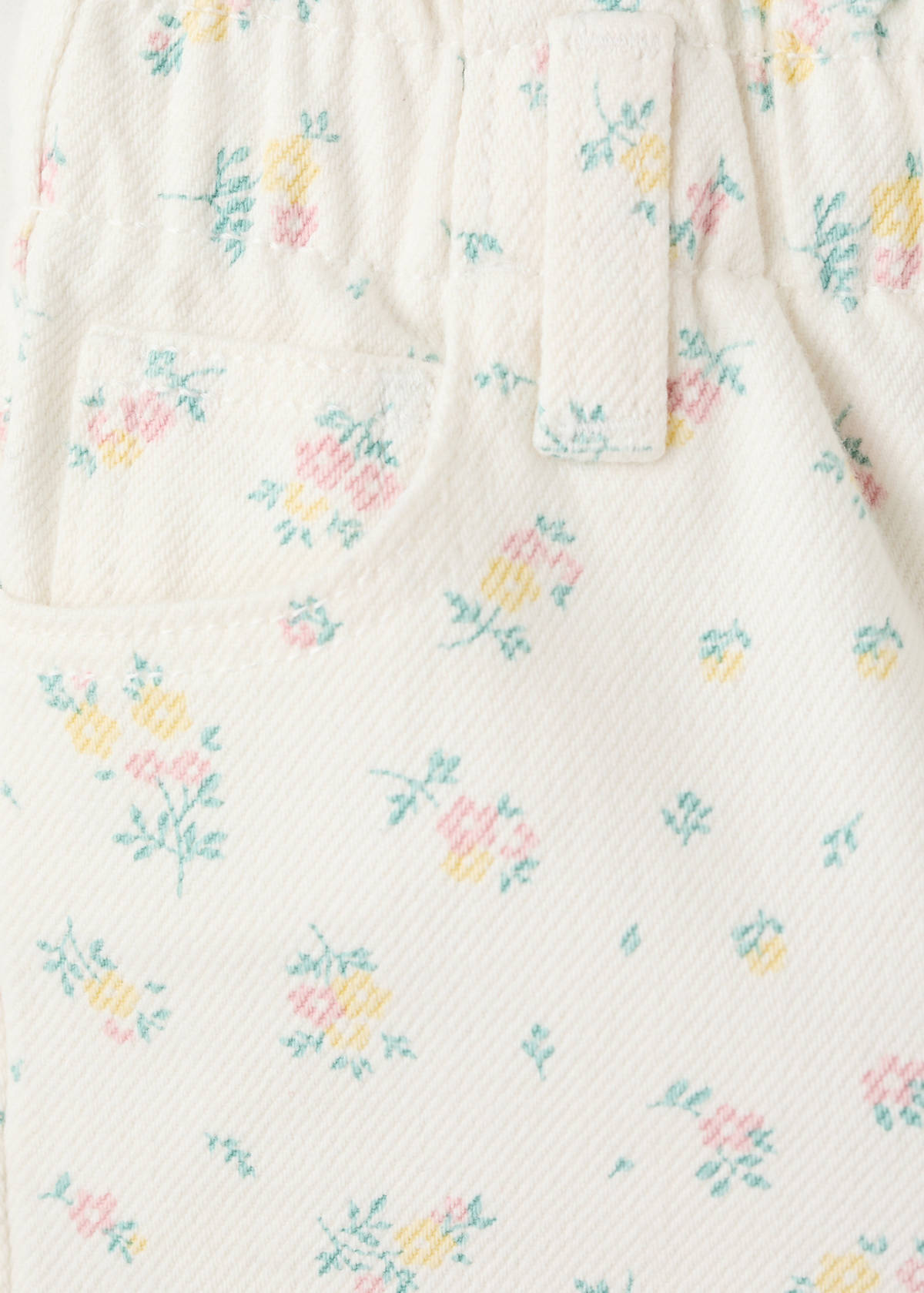 Elastic waist floral shorts — Off White