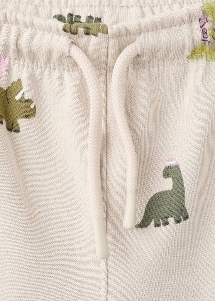 Printed cotton bermuda shorts — Light/Pastel Grey