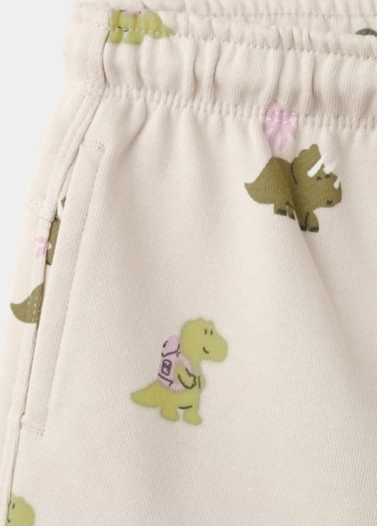 Printed cotton bermuda shorts — Light/Pastel Grey