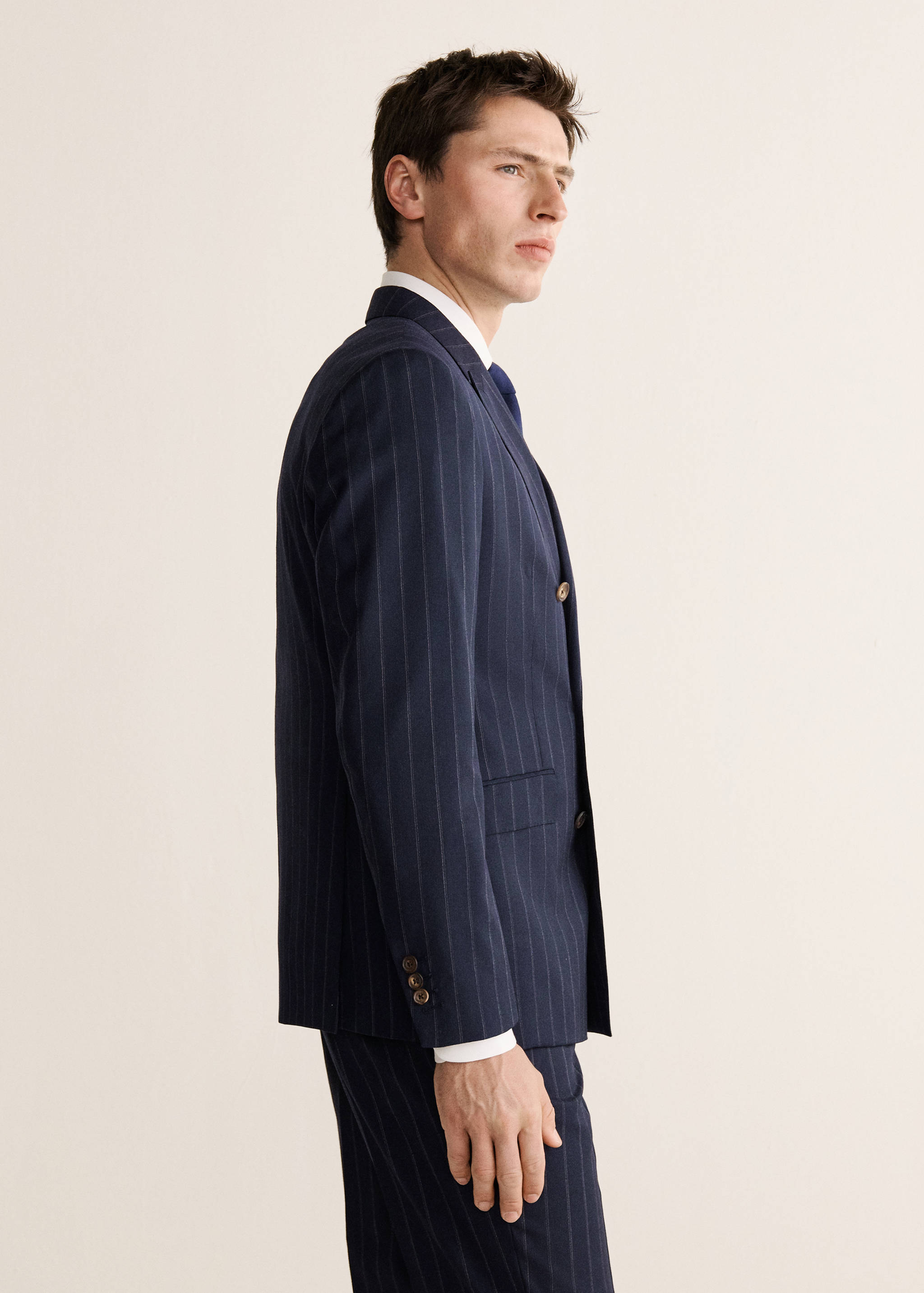 Veste de costume Venise 100 % laine à rayures - Détail de l'article 2