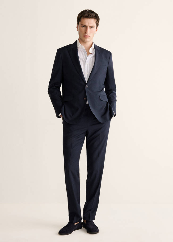 Venecia blazer 100% wool — Navy
