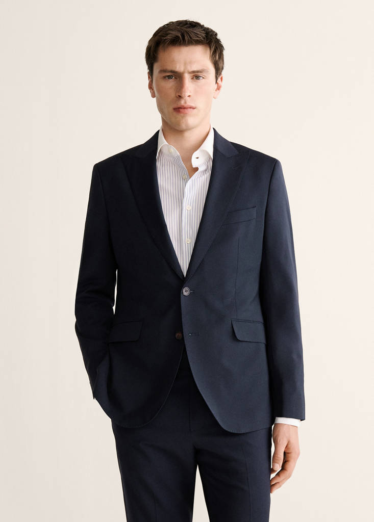 Venecia blazer 100% wool — Navy