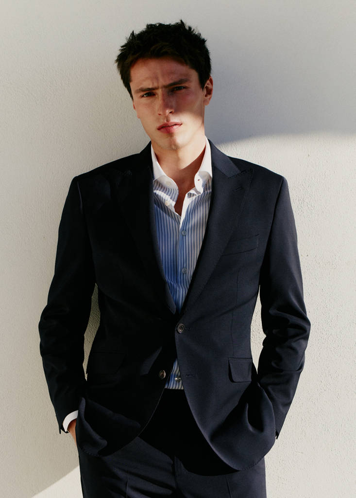 Venecia blazer 100% wool — Navy