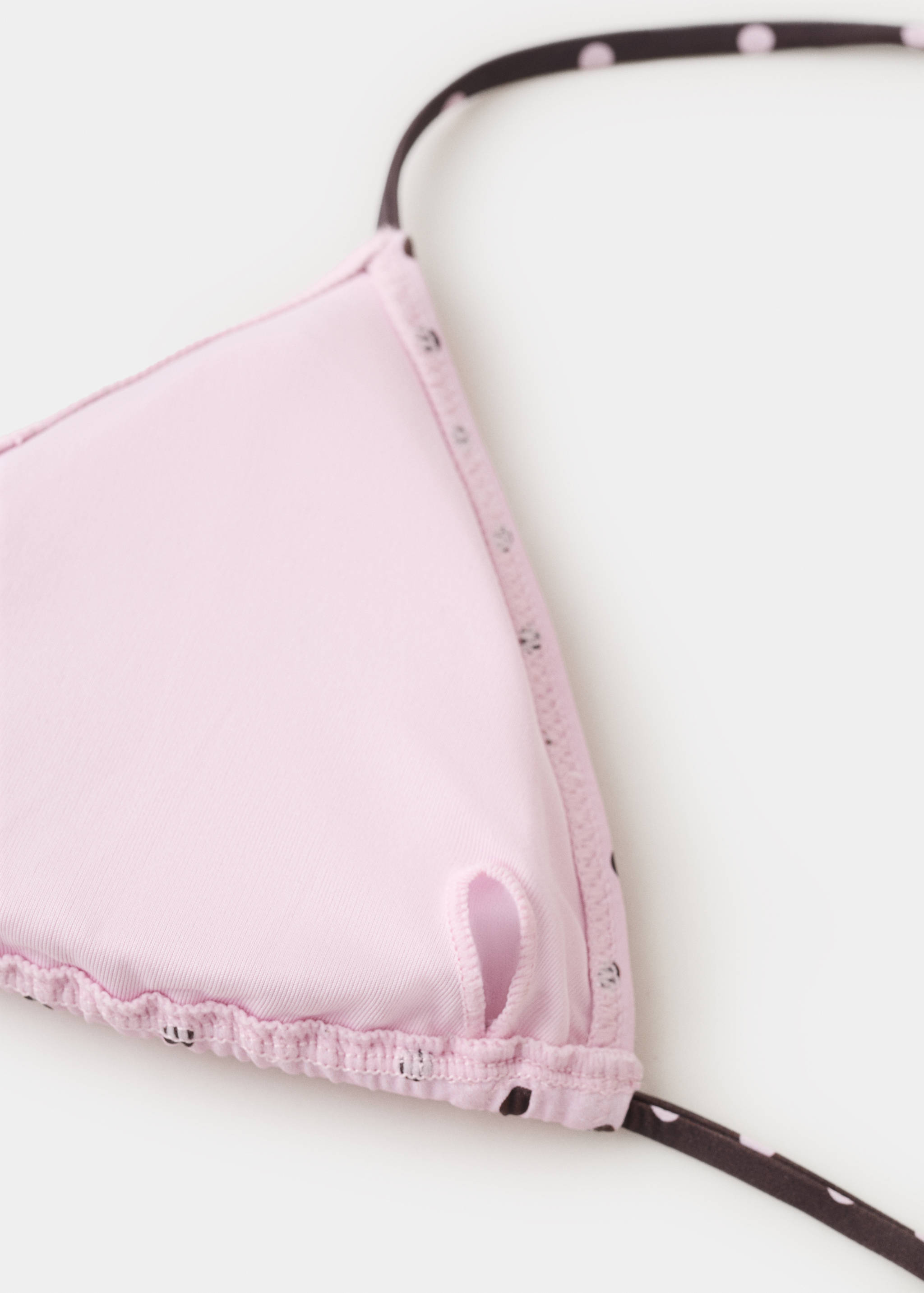 Polka dot triangle bikini top - Details of the article 8