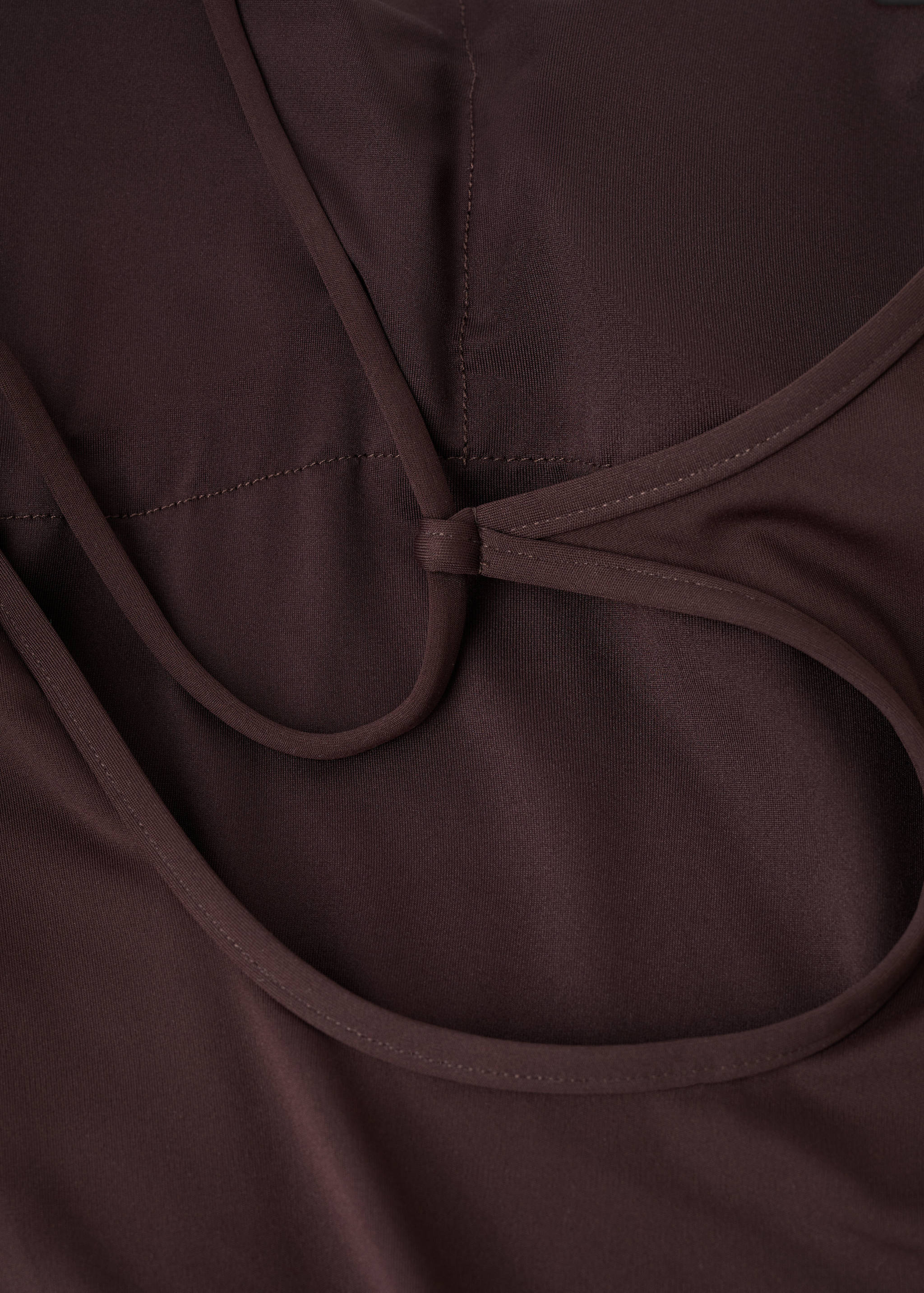 Asymmetric button swimsuit - Details of the article 0