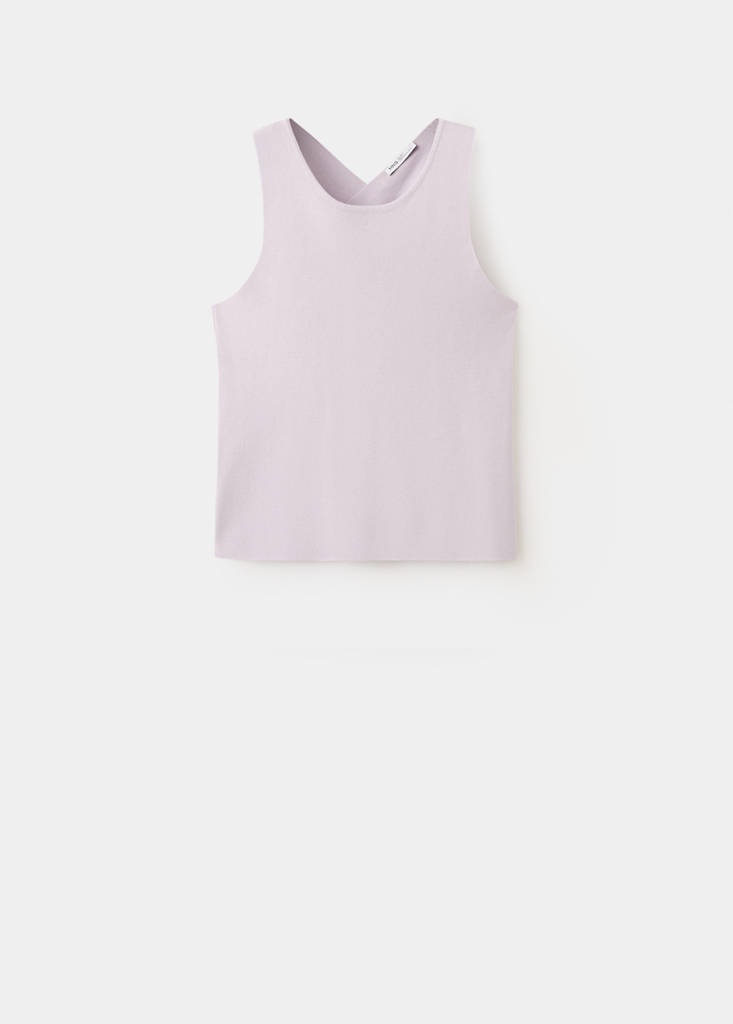 Wrap back top — Lavender