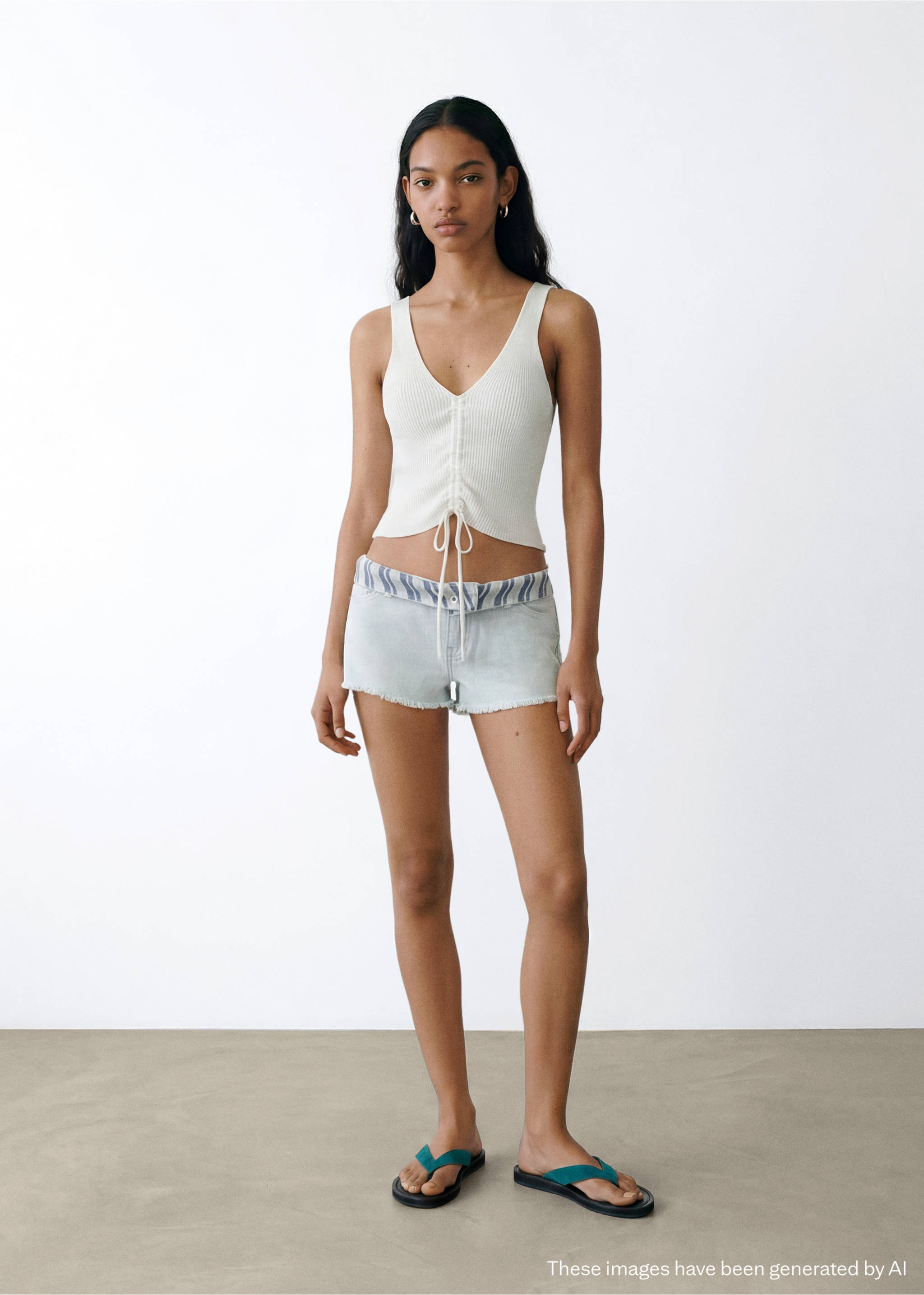 Bow knit top - General plane, White. Ref: 27038656-00.