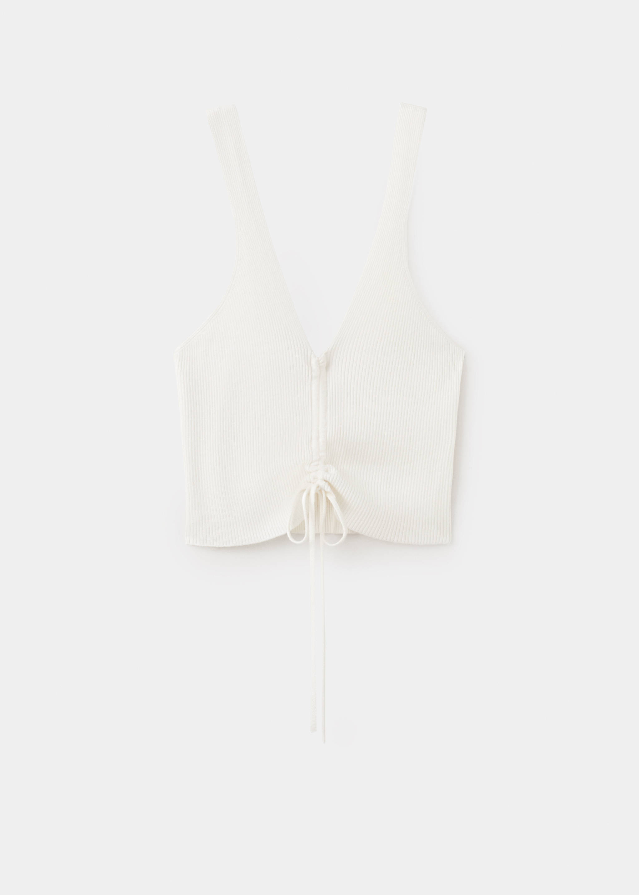 Gebreide top met strik - Artikel zonder model