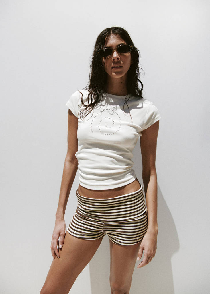 Cotton t-shirt with studs