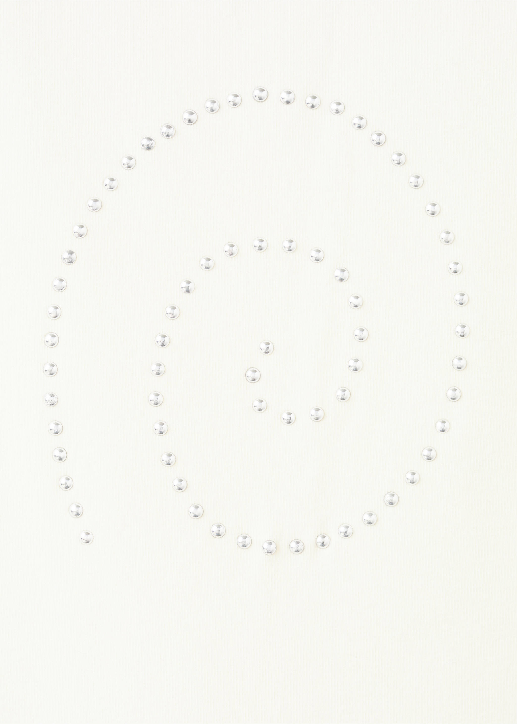 Cotton t-shirt with studs - Details of the article 0, Off White. Ref: 27038658-00.