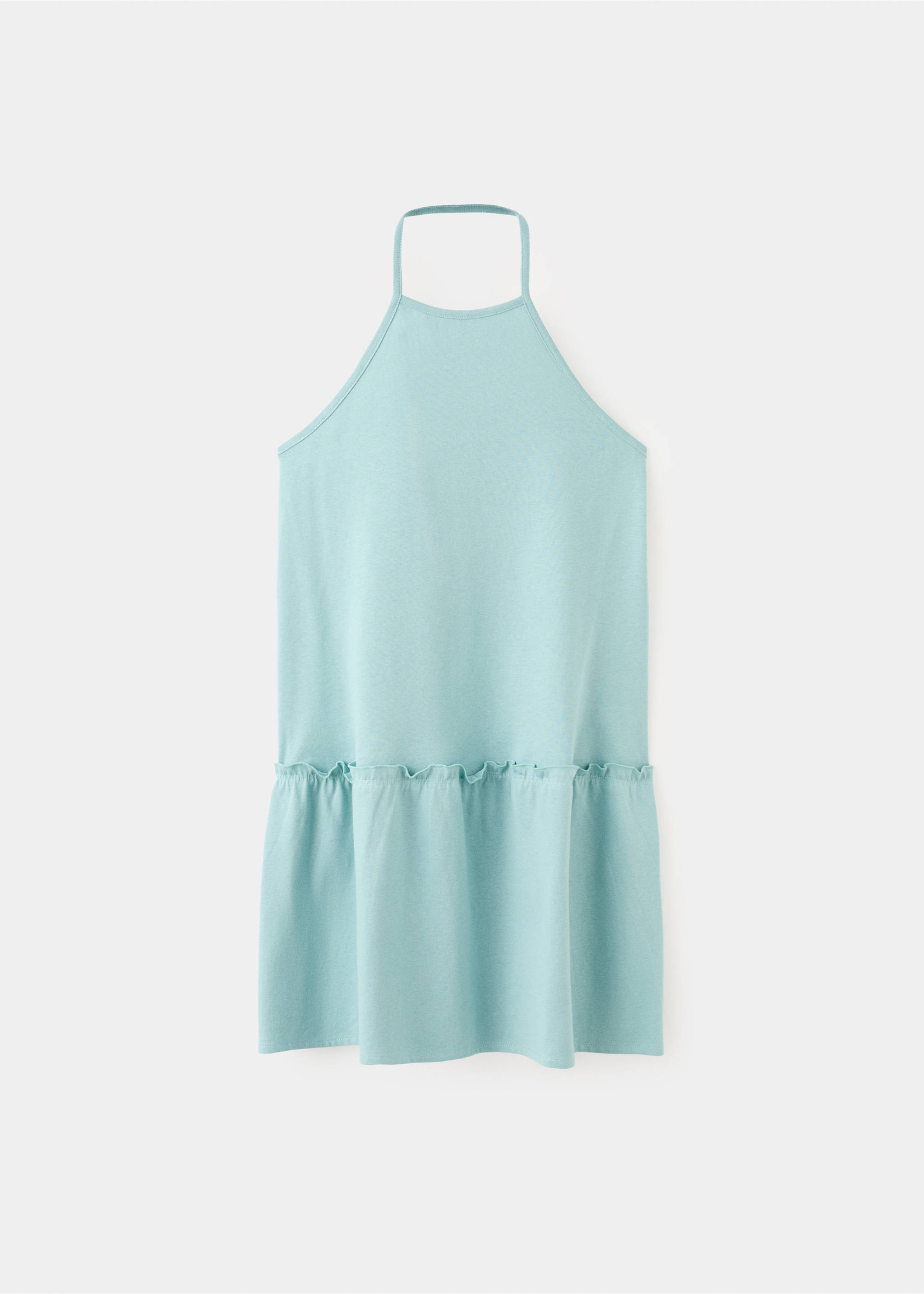 Halter panel dress - Article without model, Sky Blue. Ref: 27038661-00.