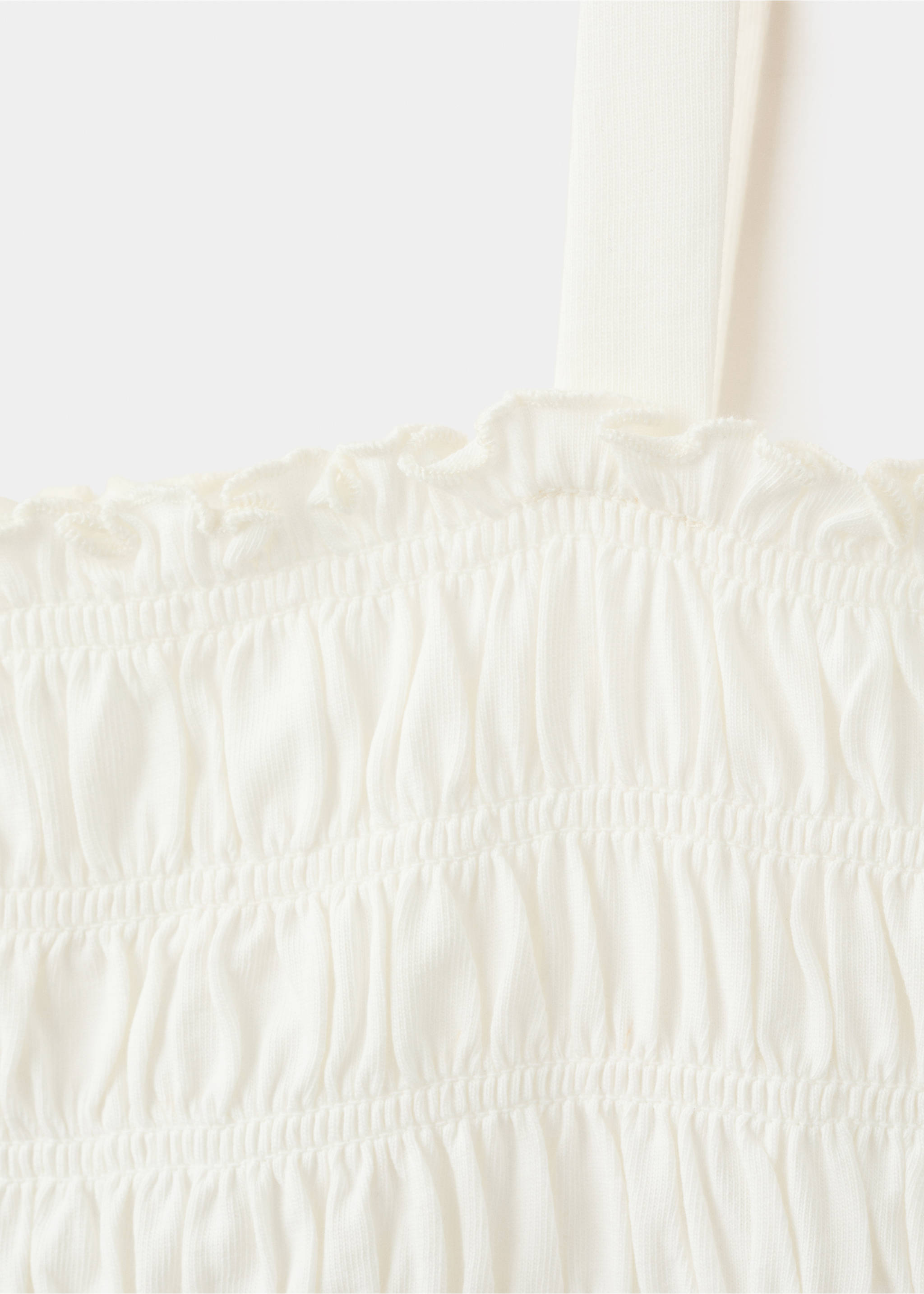 Короткий комбинезон со сборками - Деталь изделия 8, Грязно-белый. Ref: 27038663-00.